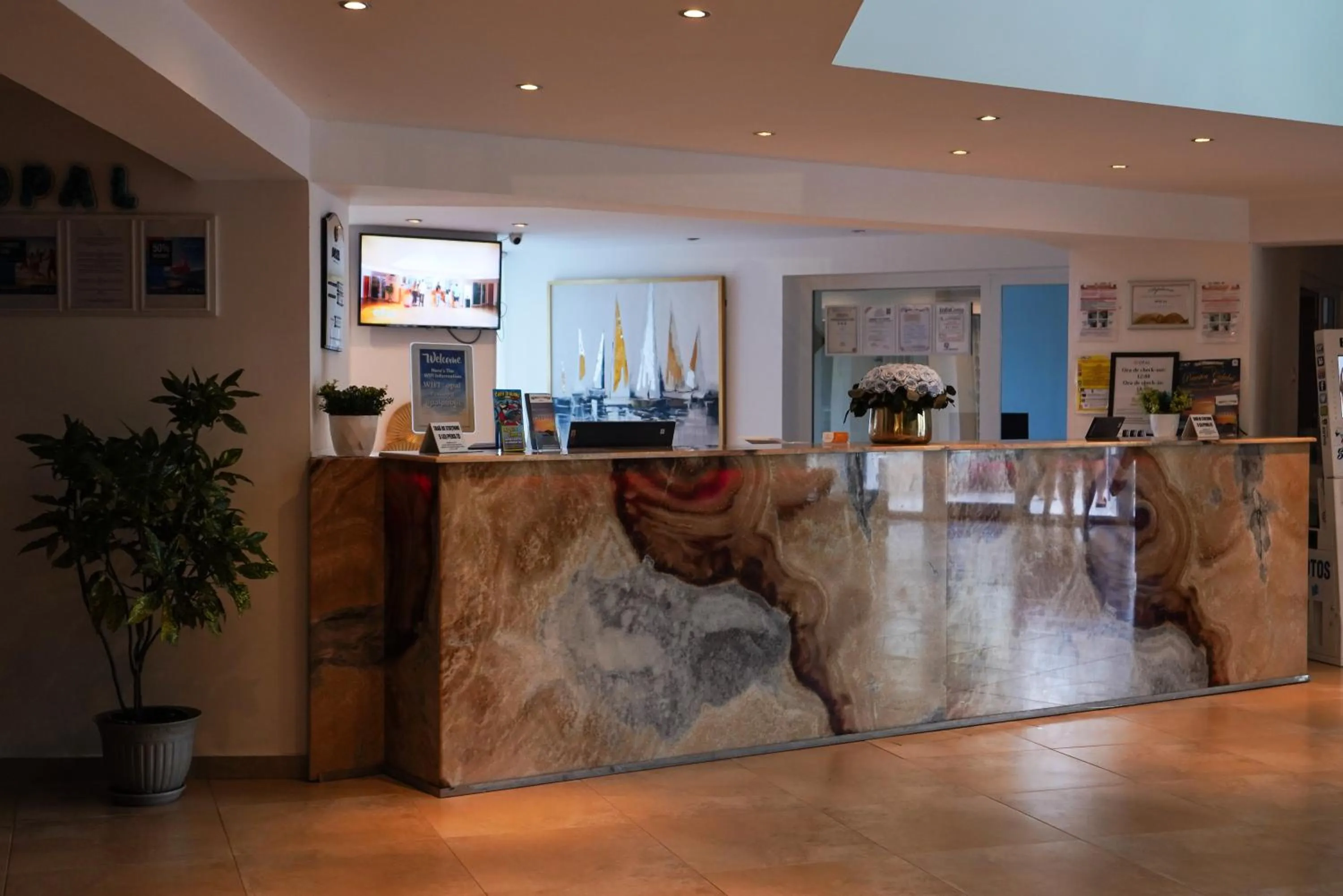 Lobby or reception in Hotel Opal