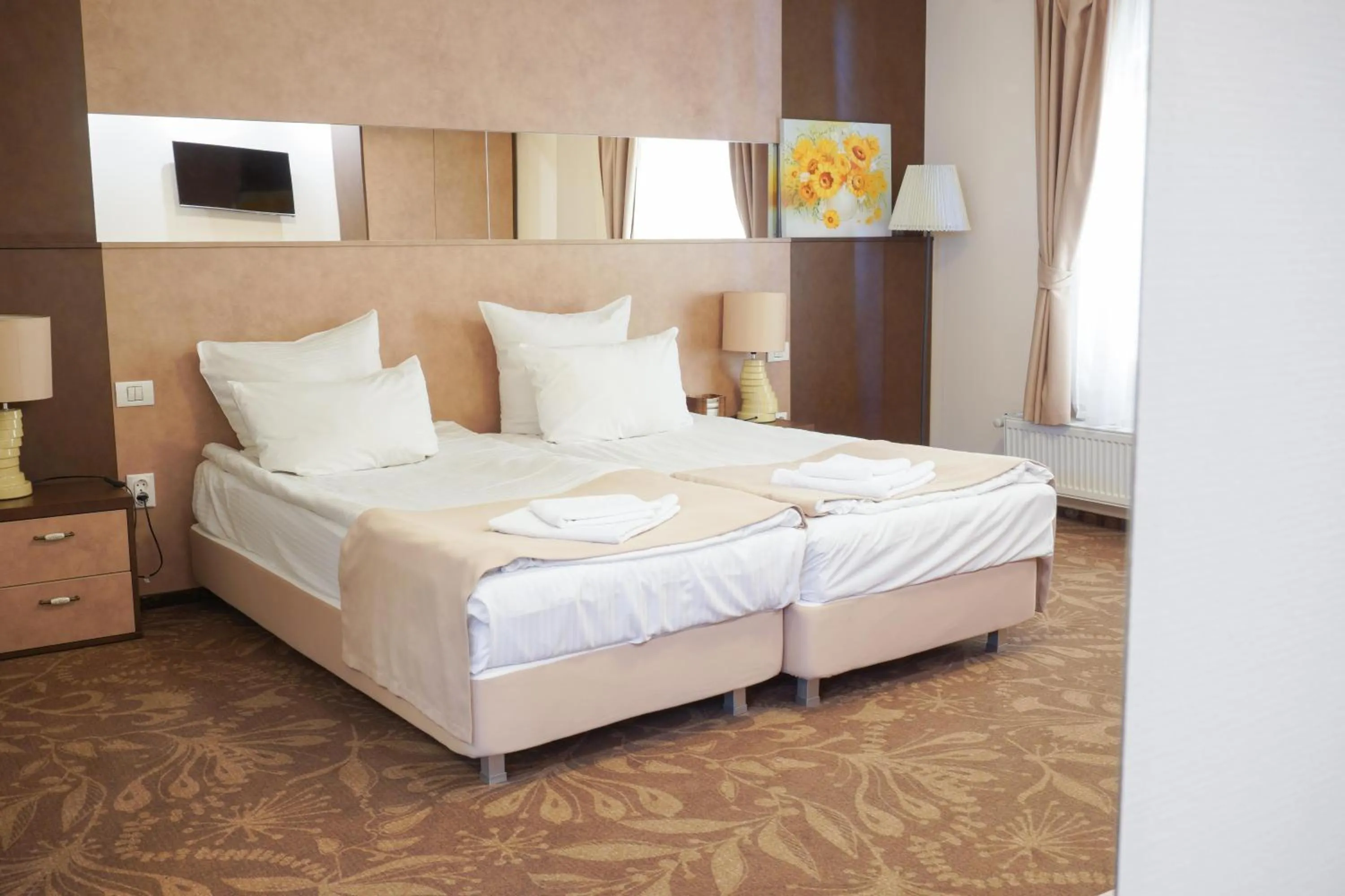 Bed in Pension La Fontana