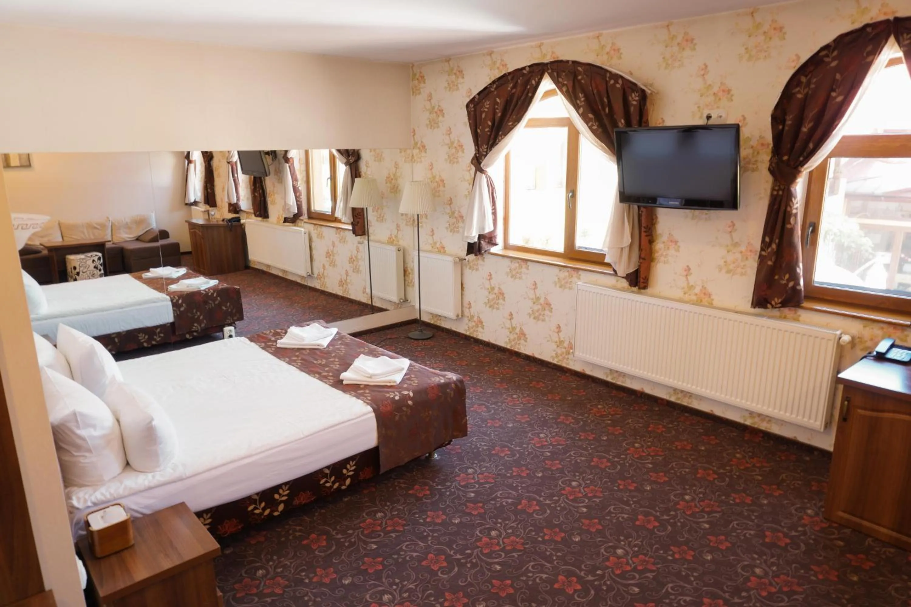 Bed in Pension La Fontana