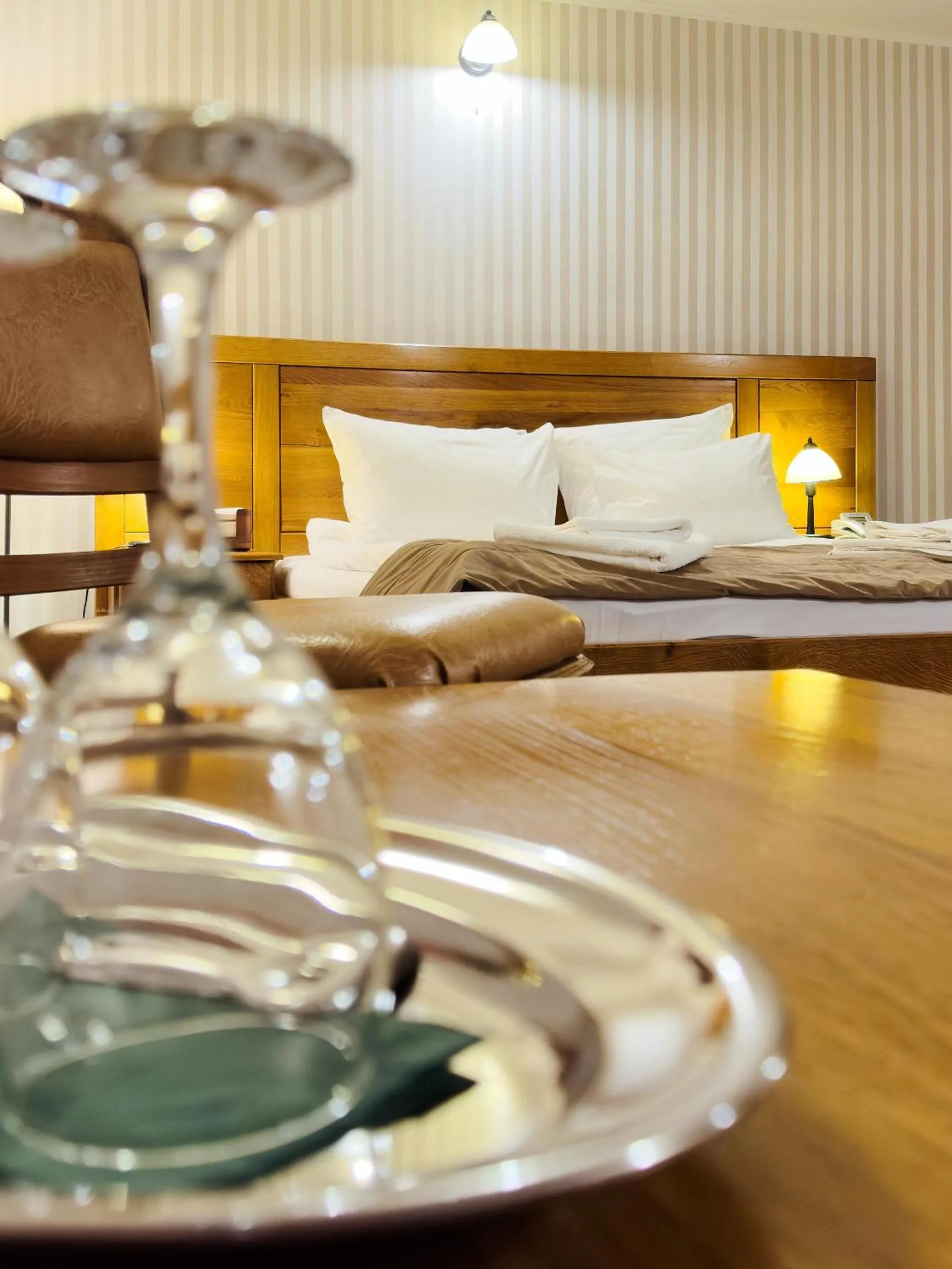 Bed in Pension La Fontana