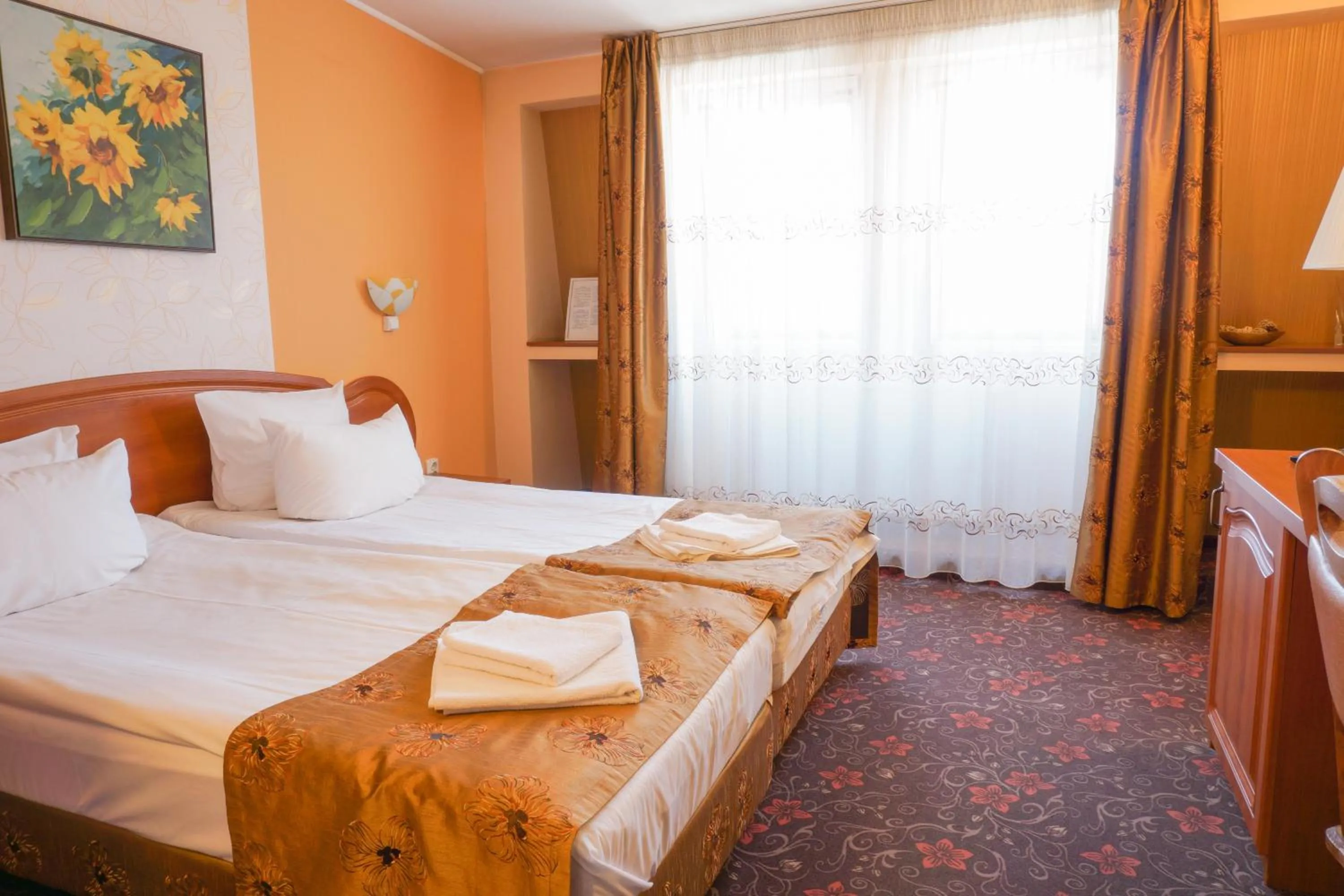 Bed in Pension La Fontana