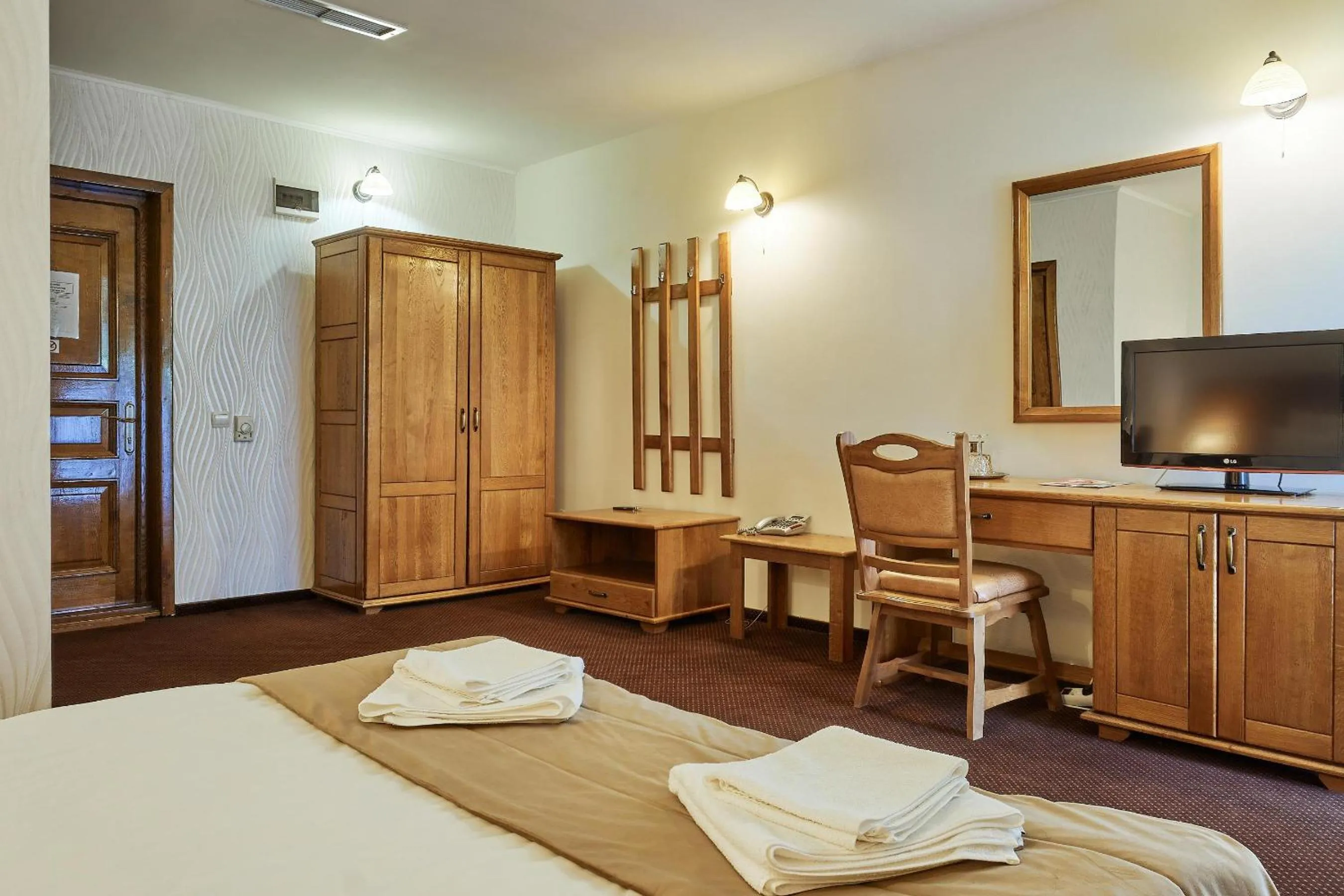Bed in Pension La Fontana