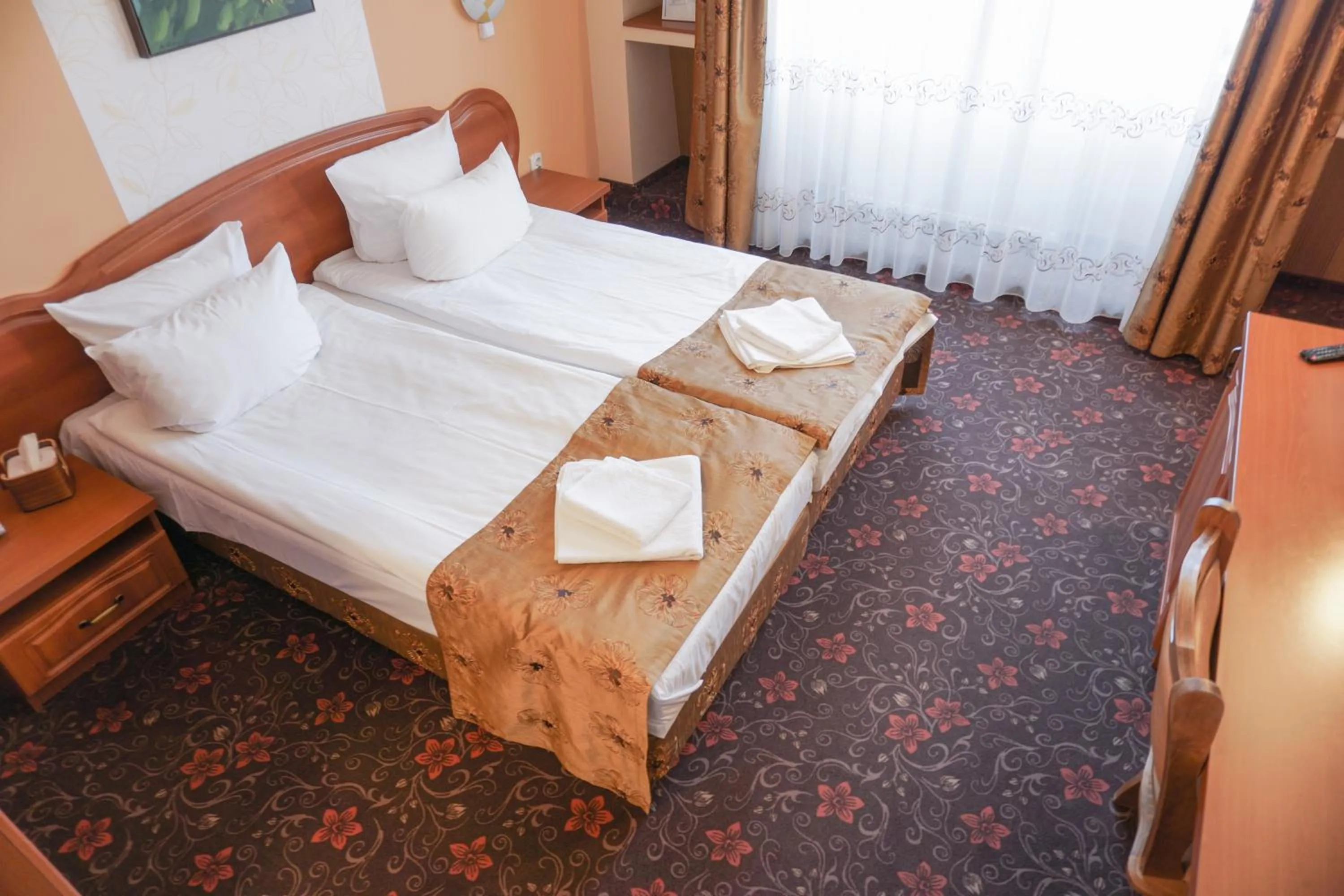 Bed in Pension La Fontana