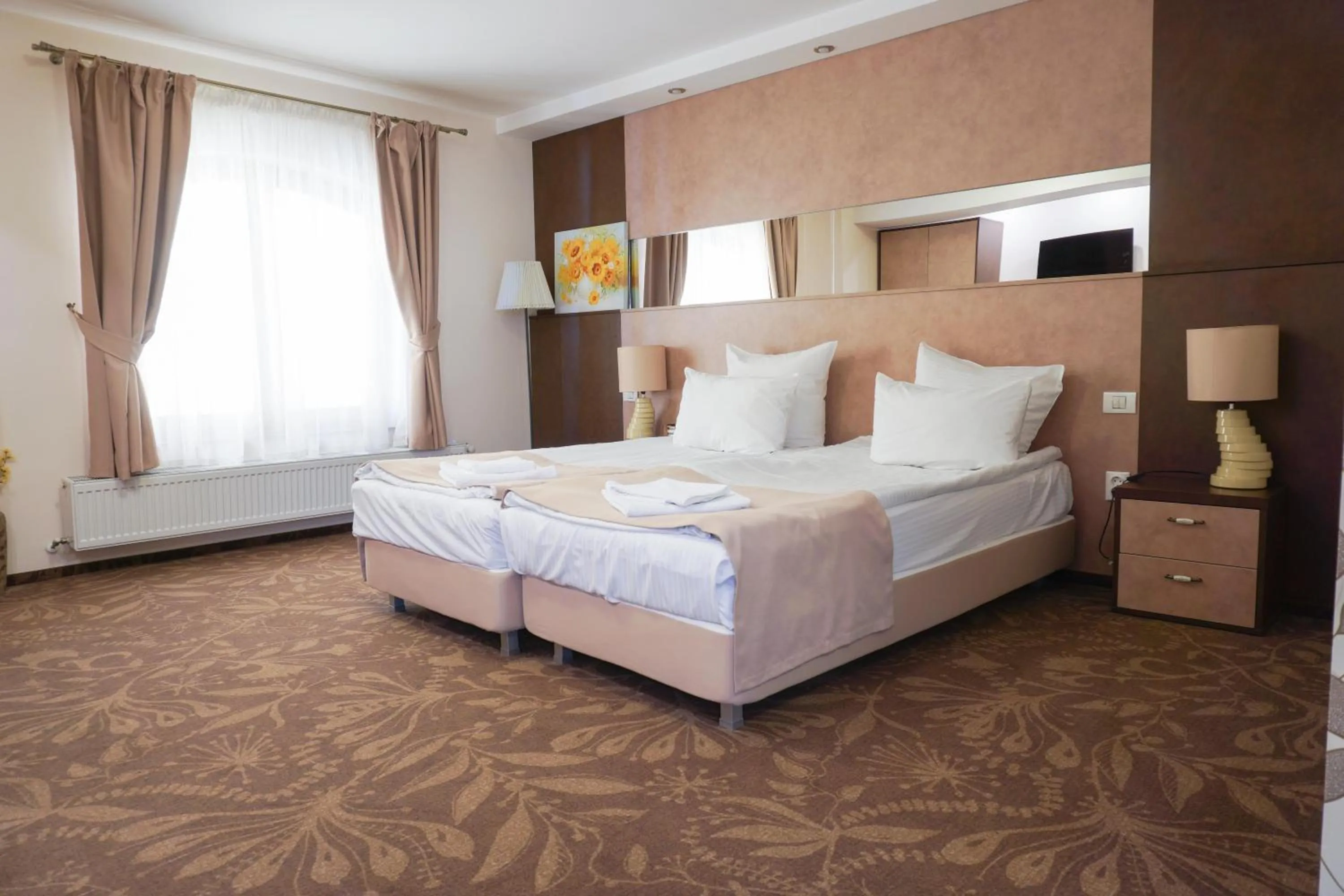 Bed in Pension La Fontana