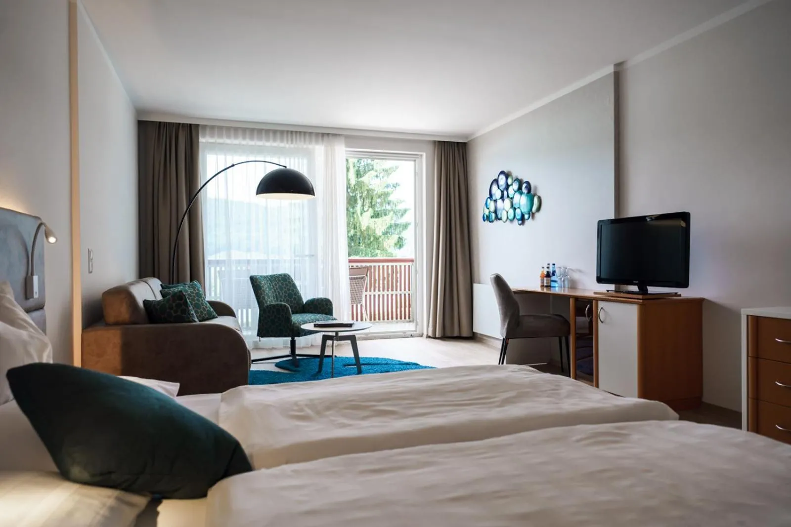 Photo of the whole room, Bed in Seehotel Vinzenz