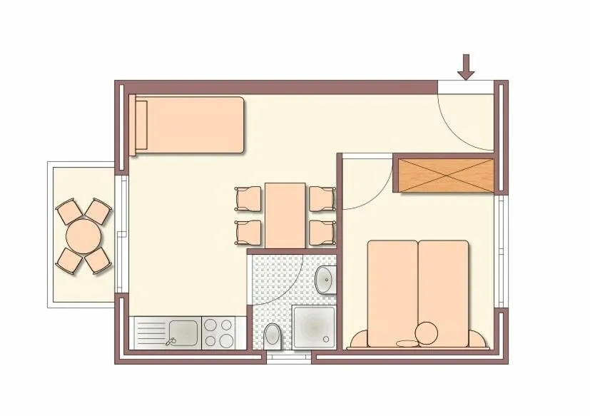 Floor plan in Castle View Apartments