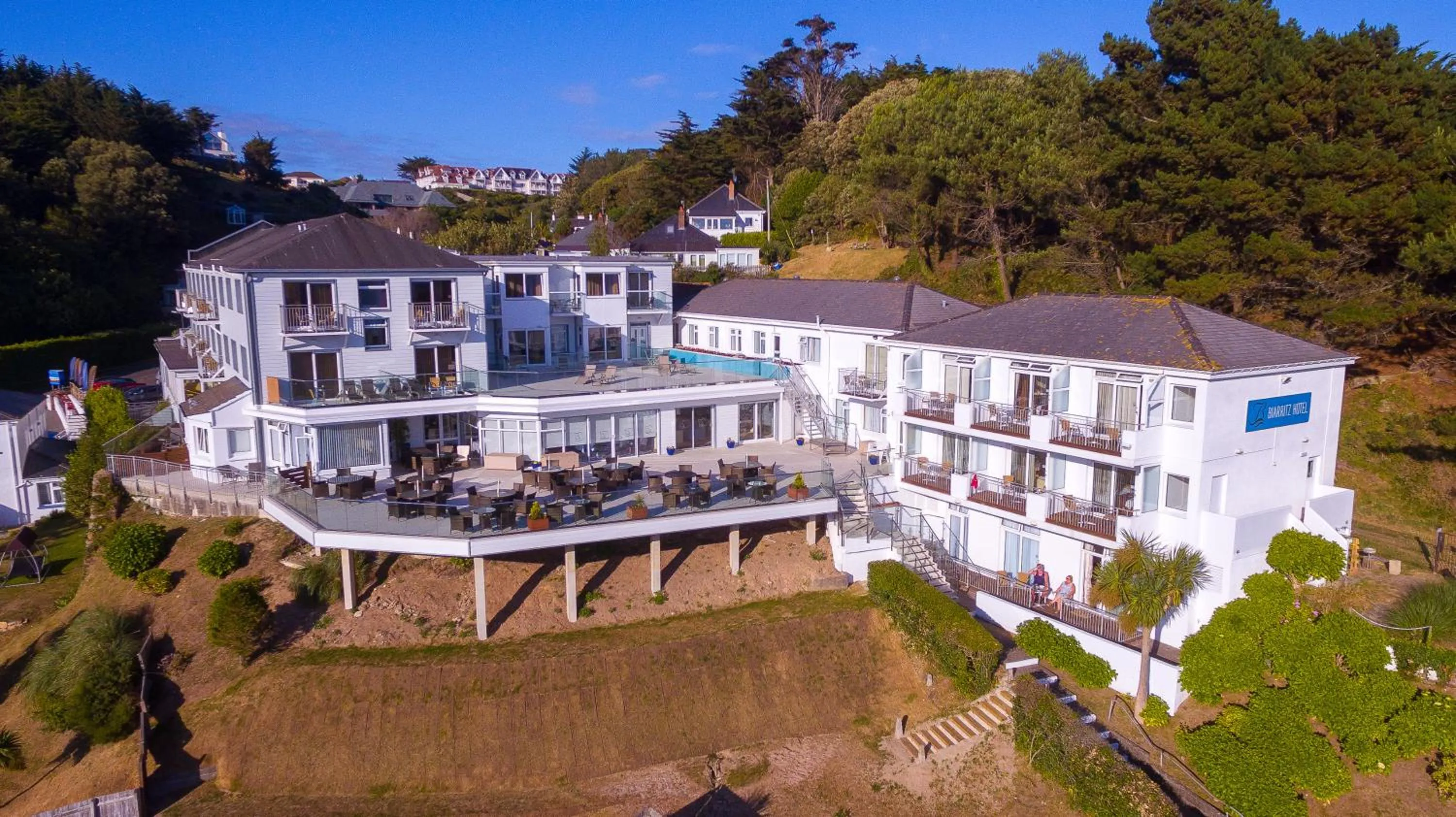 Patio in Biarritz Hotel