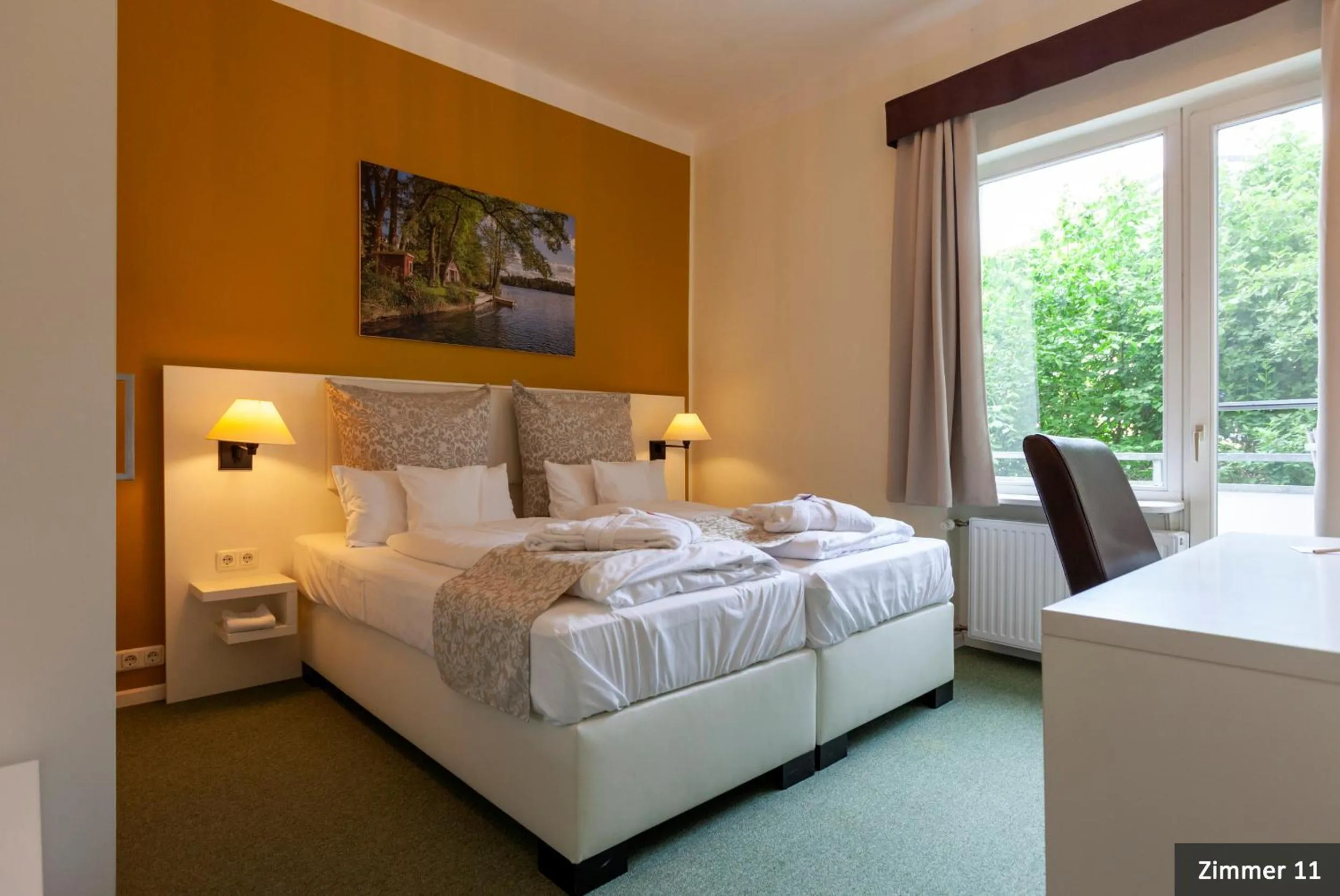 Bed in Hotel See-Villa