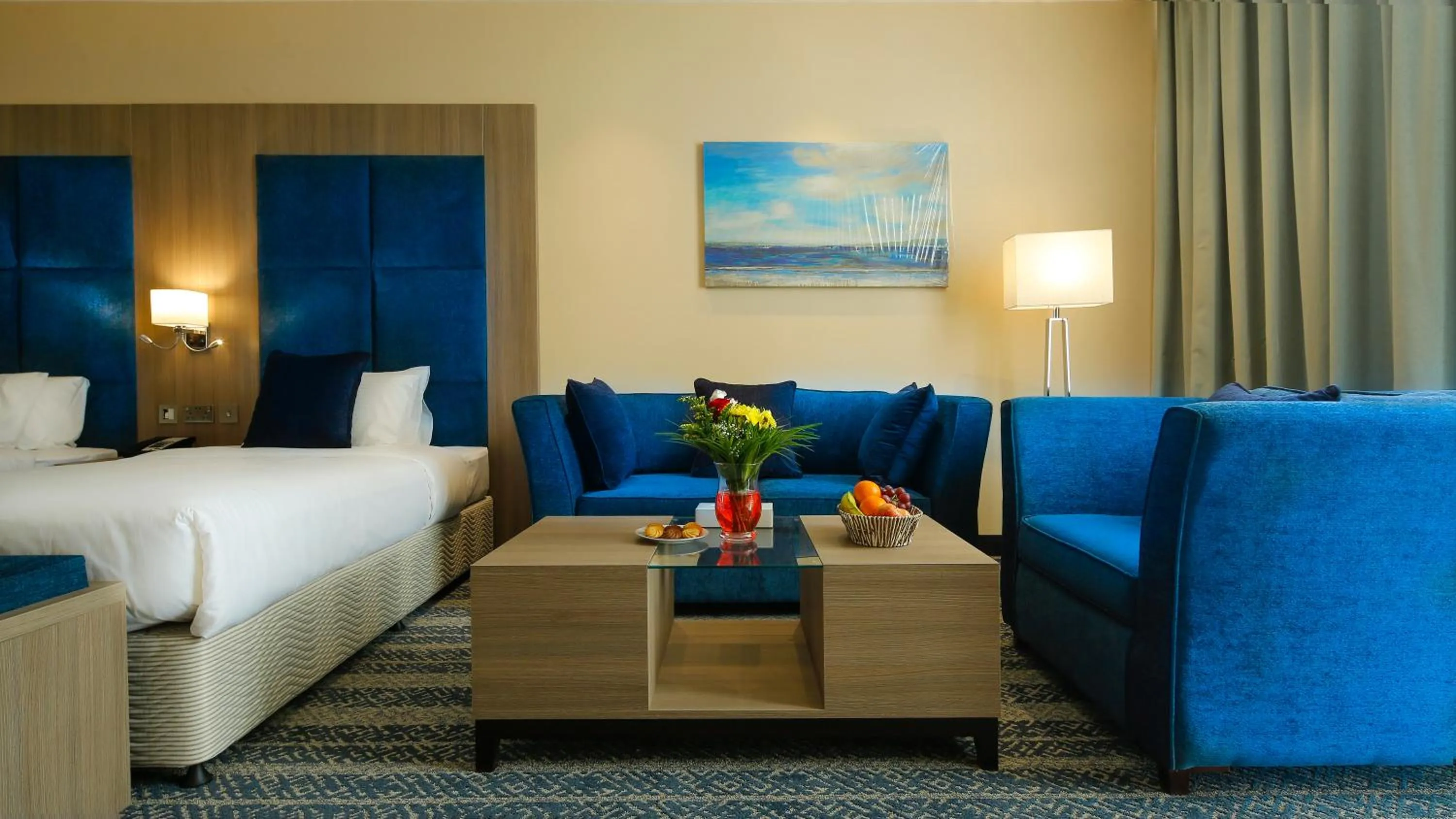 Bed in The CASTLE PREMIUM HOTEL