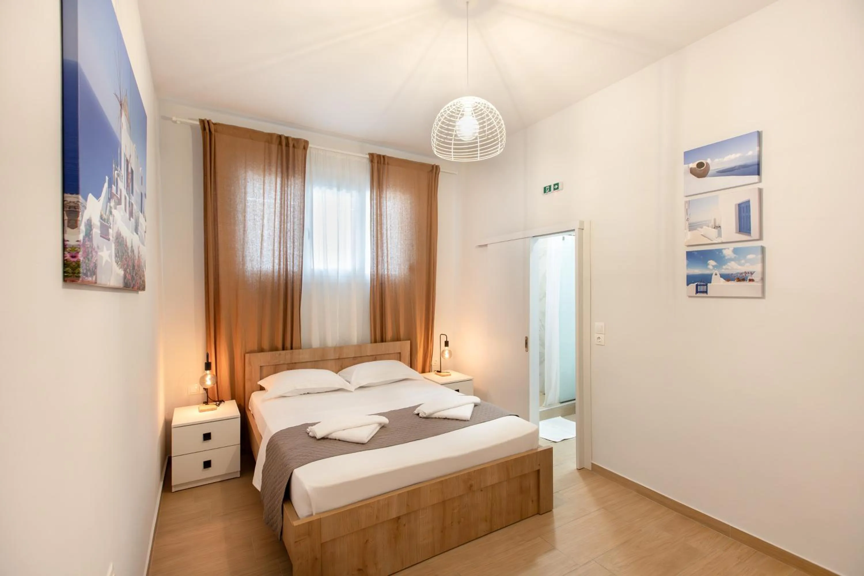 Bedroom, Bed in EllinFos Apartments