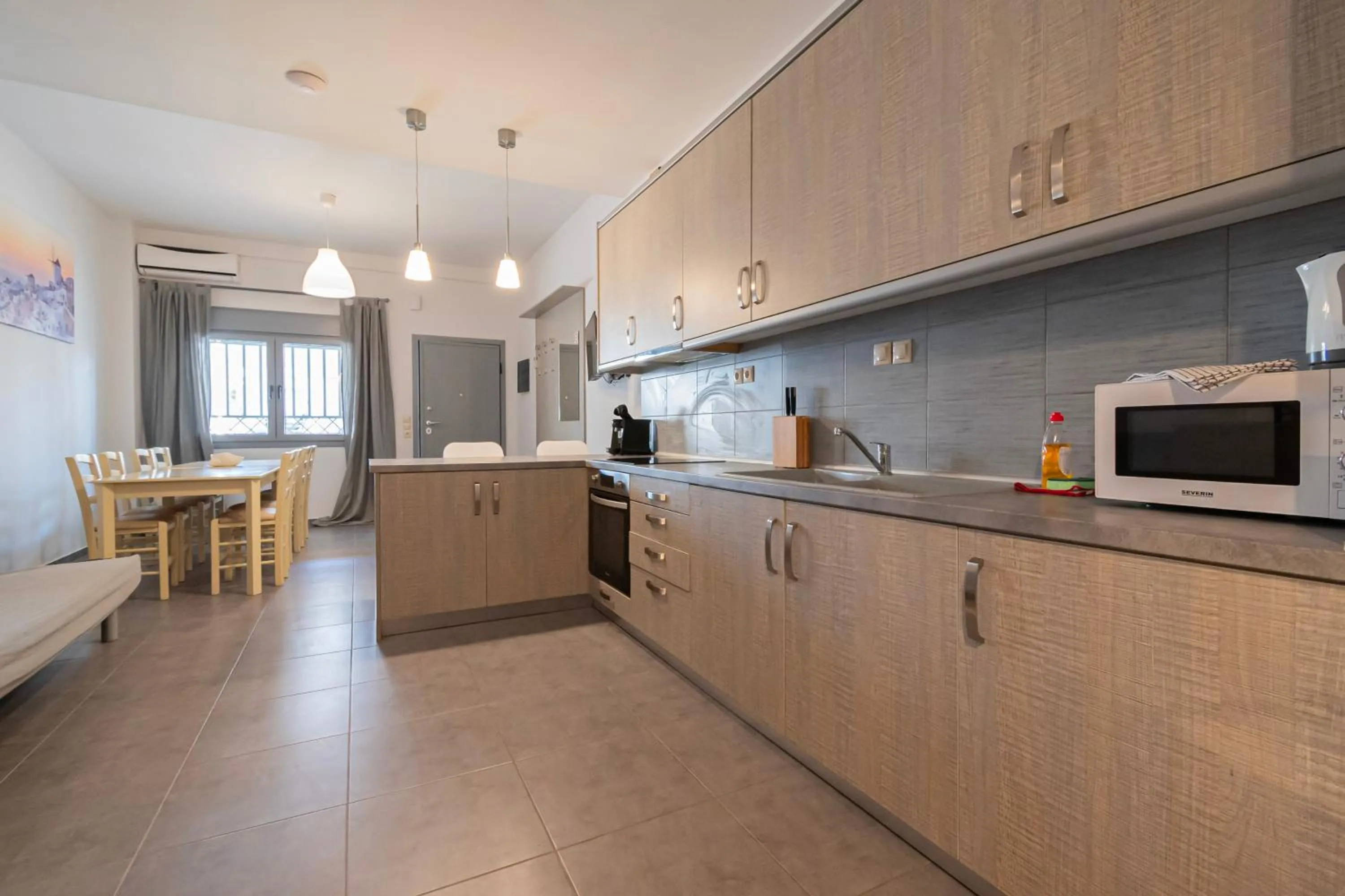 kitchen in EllinFos Apartments