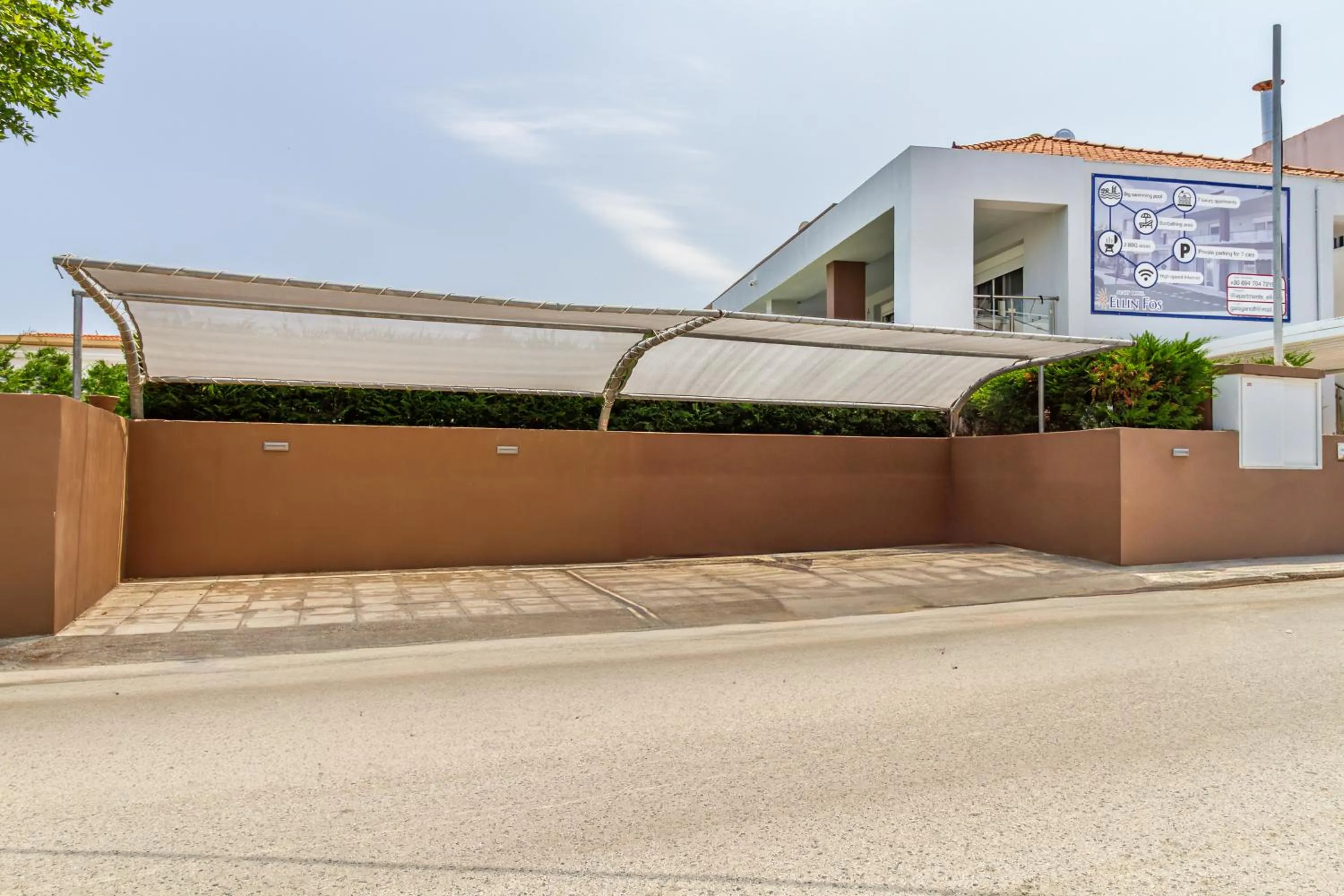 Parking in EllinFos Apartments