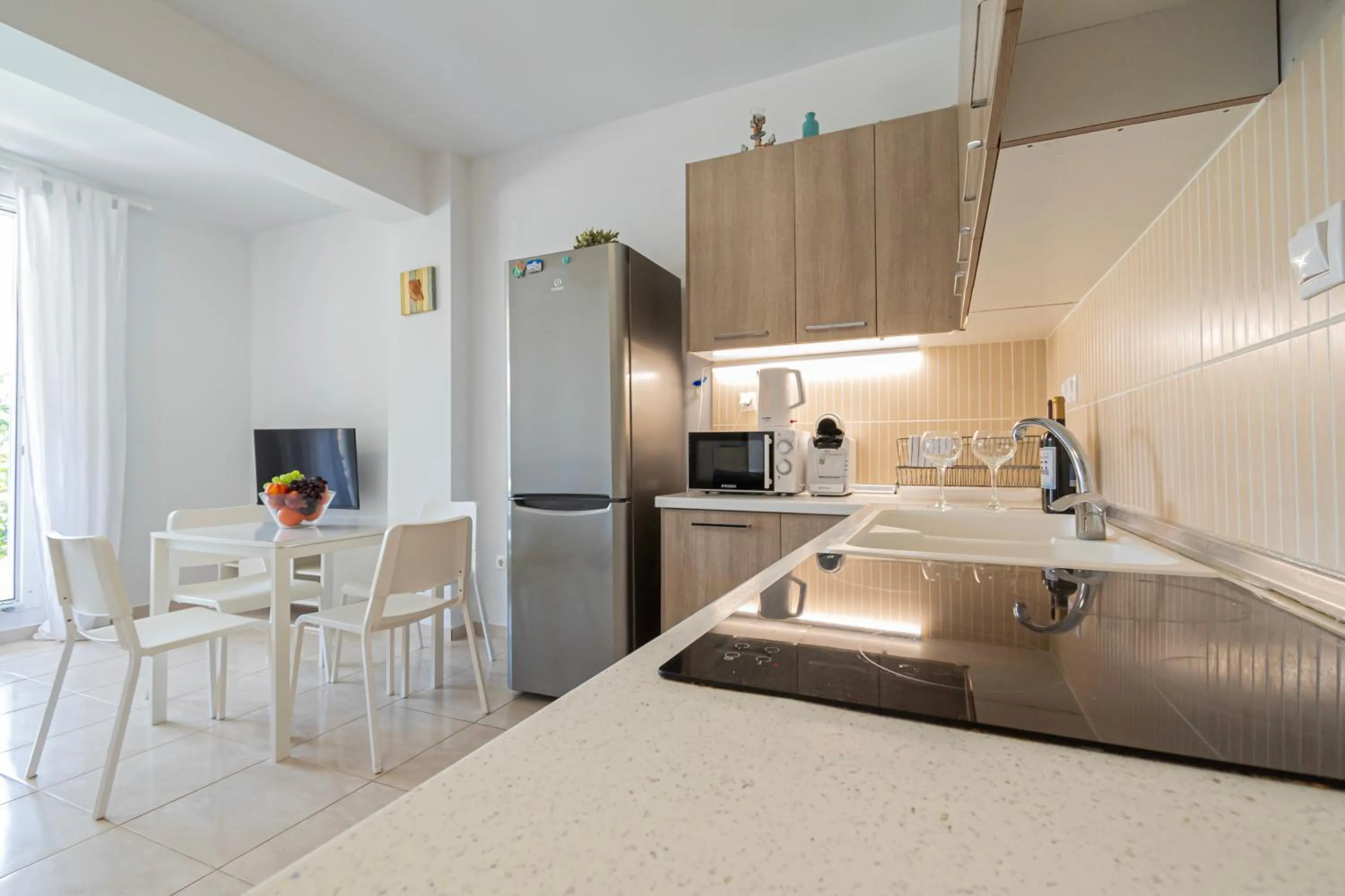 kitchen in EllinFos Apartments