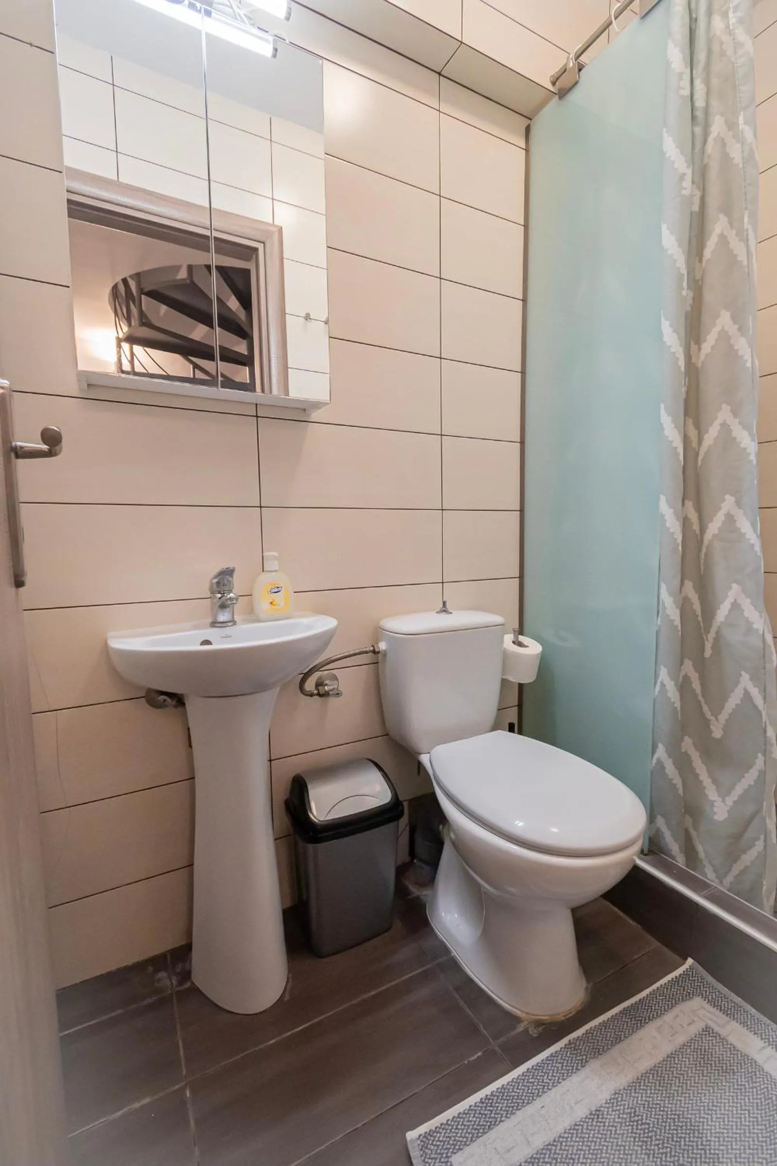 Shower in EllinFos Apartments