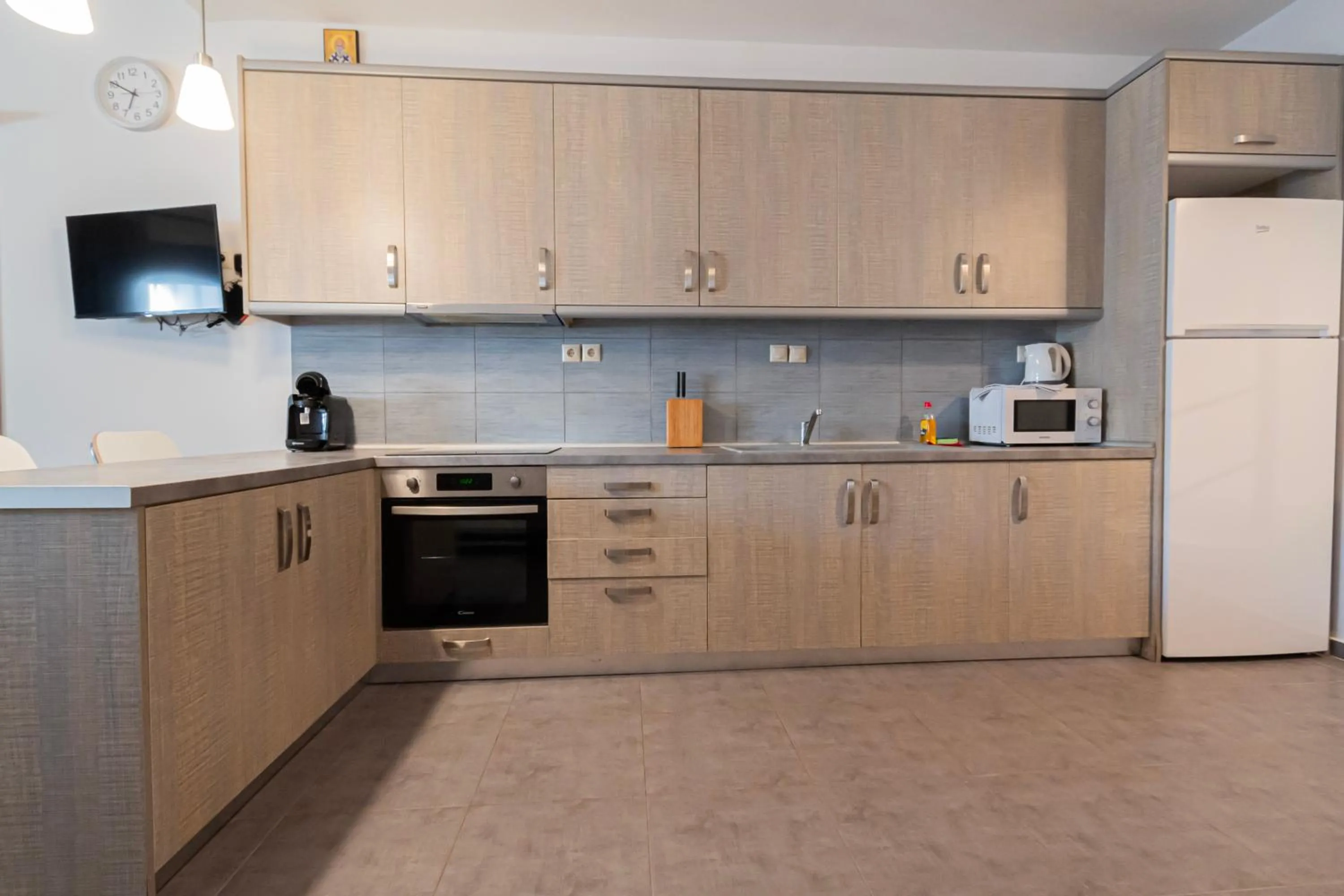 kitchen in EllinFos Apartments