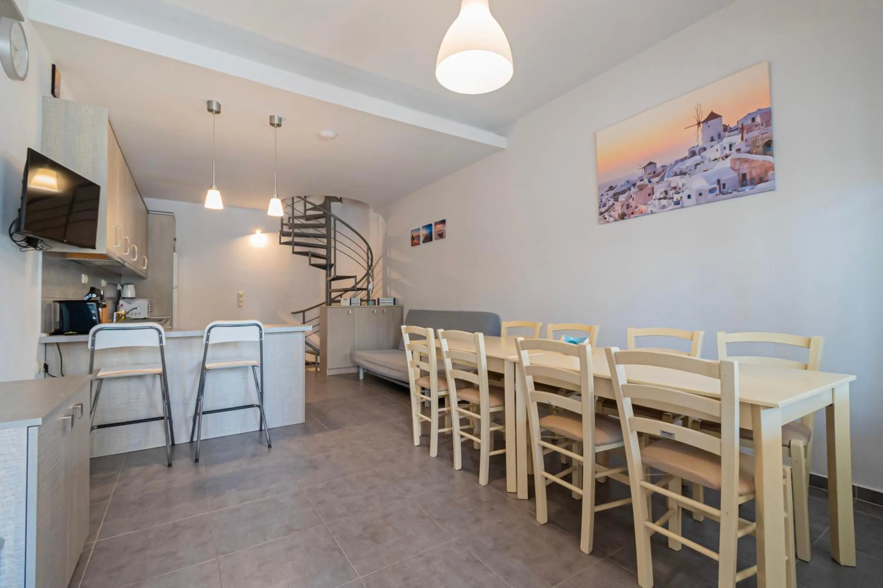 Seating area in EllinFos Apartments