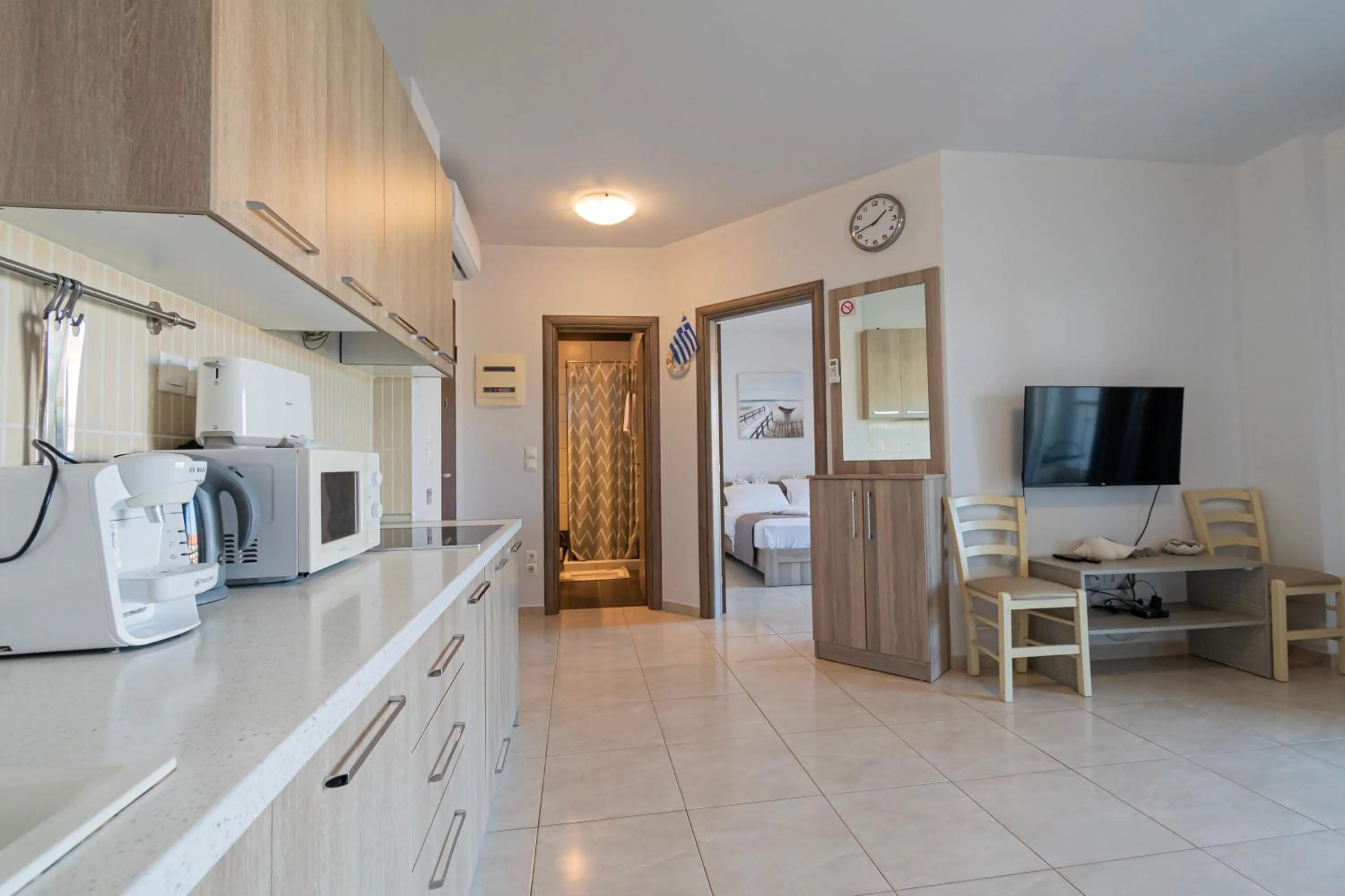 Living room in EllinFos Apartments