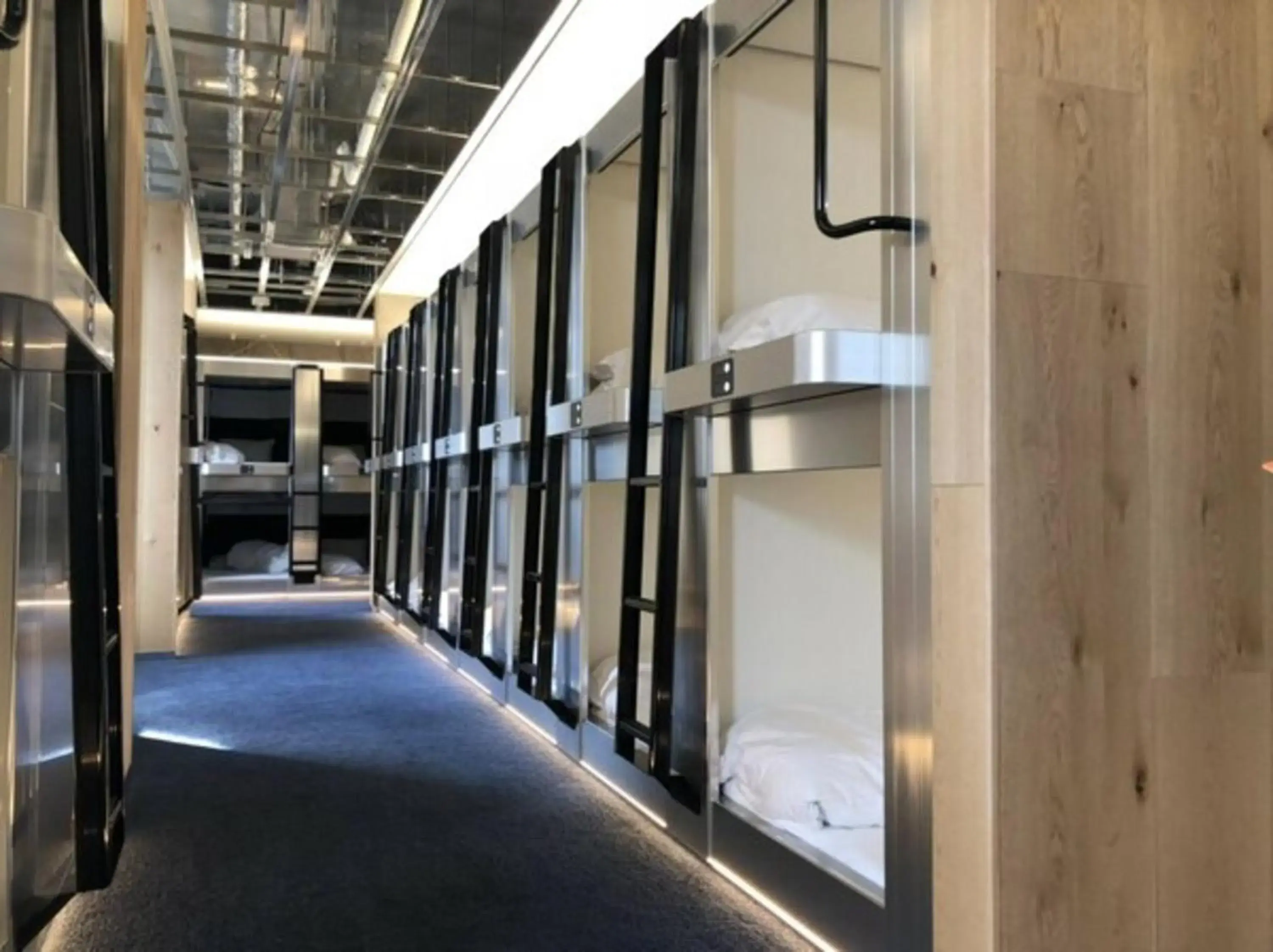 Capsule Room for Female in HEARTS Capsule Hotel & Spa HAKATA Capsule Room for Female in HEARTS Capsule Hotel & Spa HAKATA