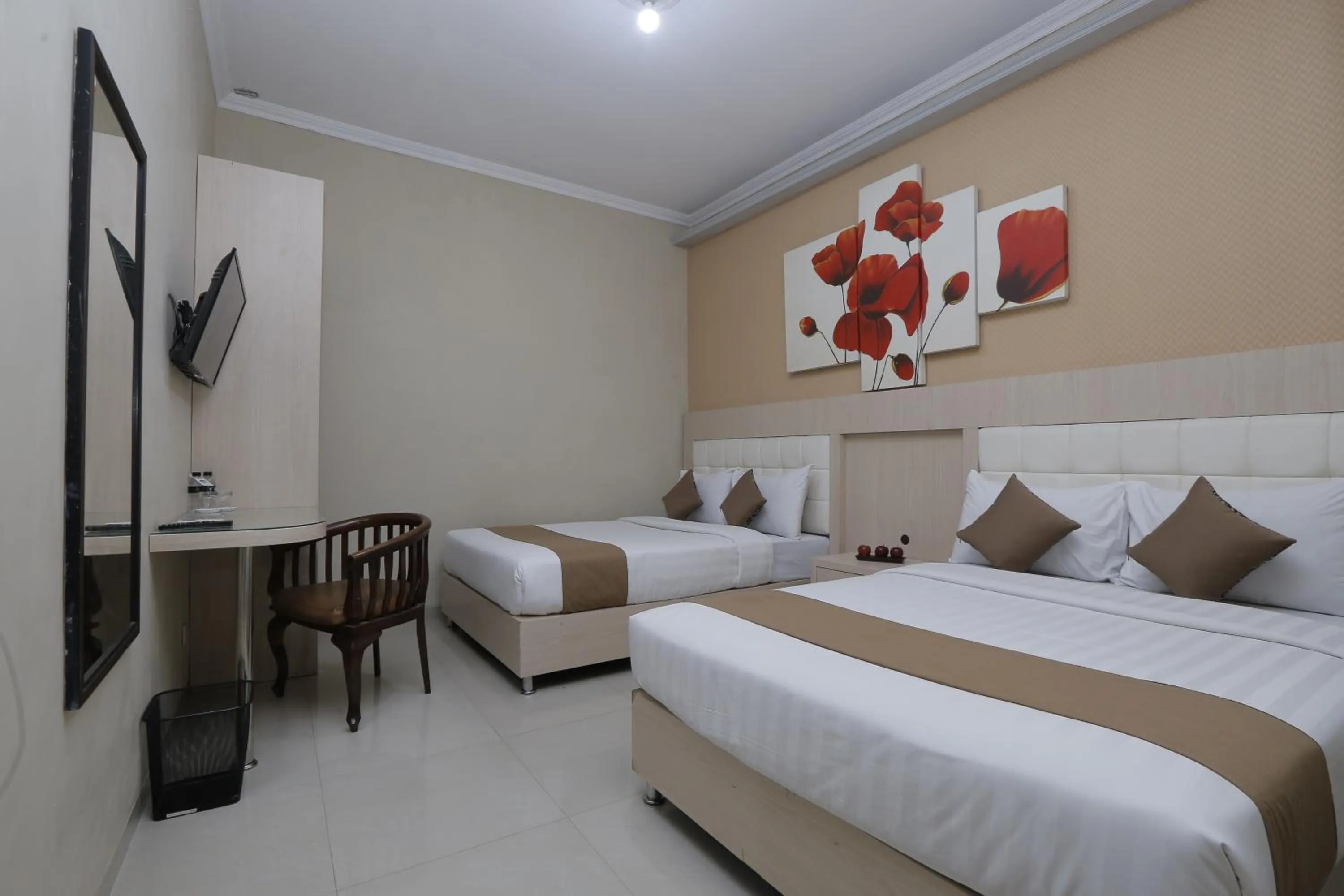 Bed in Hotel Atalie Malioboro by Natt's Hospitality