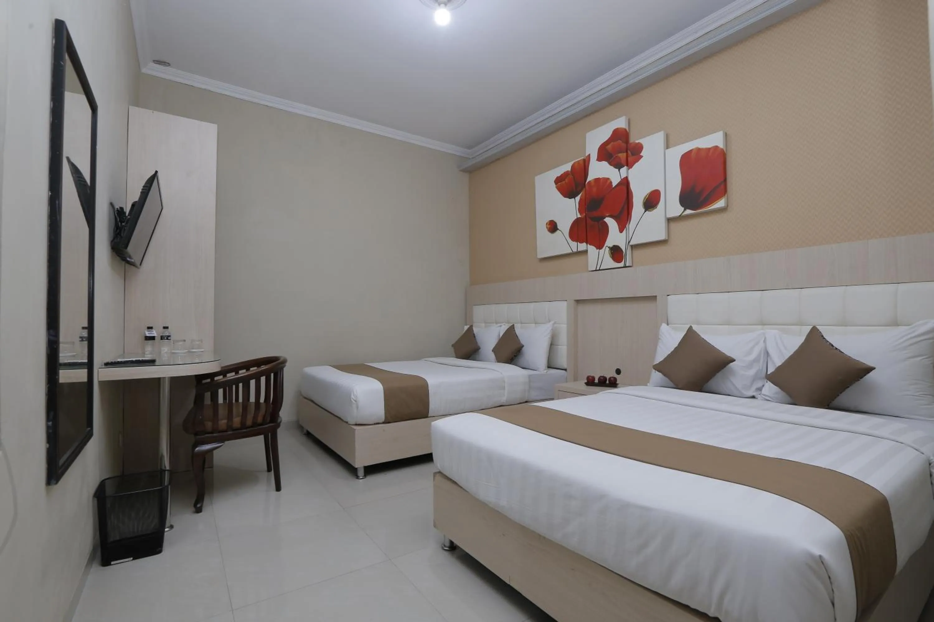 Bed in Hotel Atalie Malioboro by Natt's Hospitality