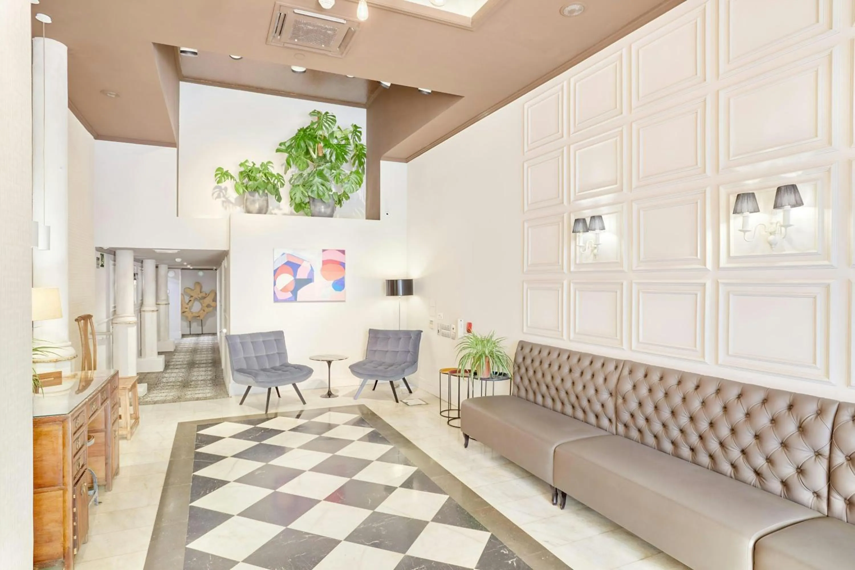 Lobby or reception in Hotel Vasanta