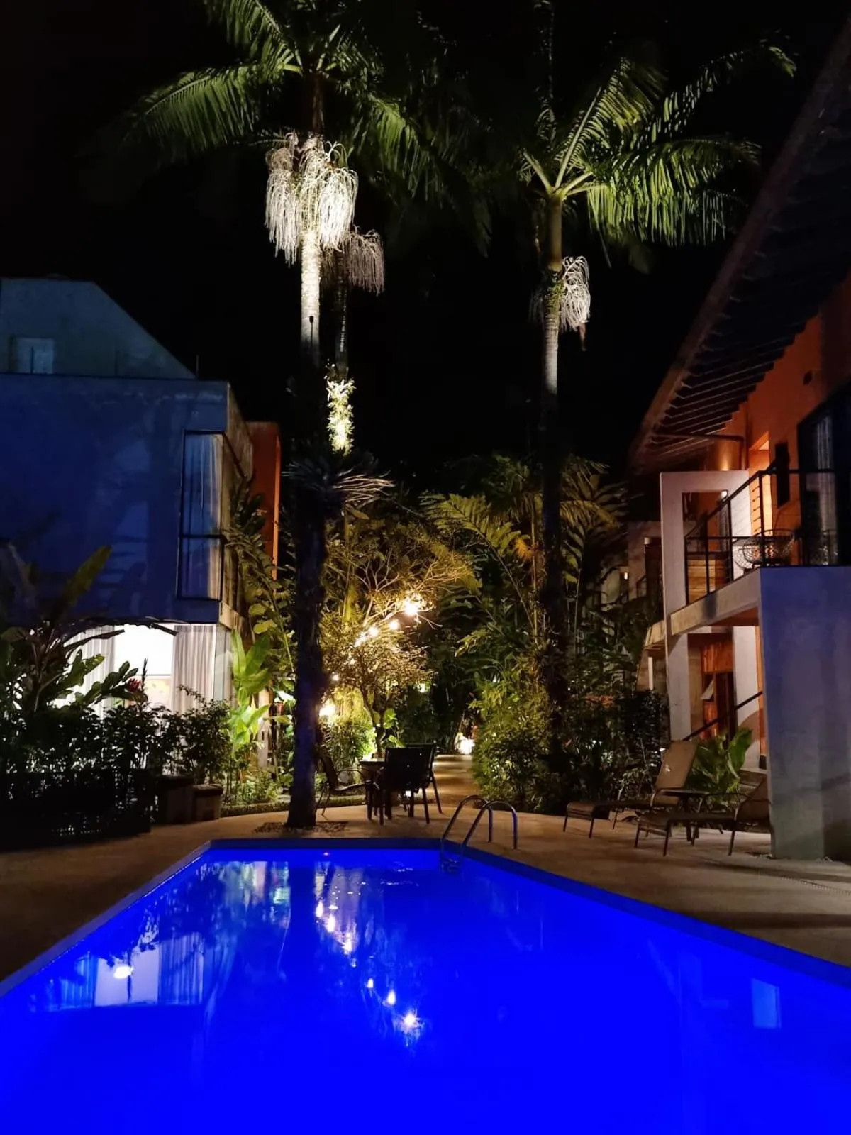 Pool view in Pousada Armação de Camburi