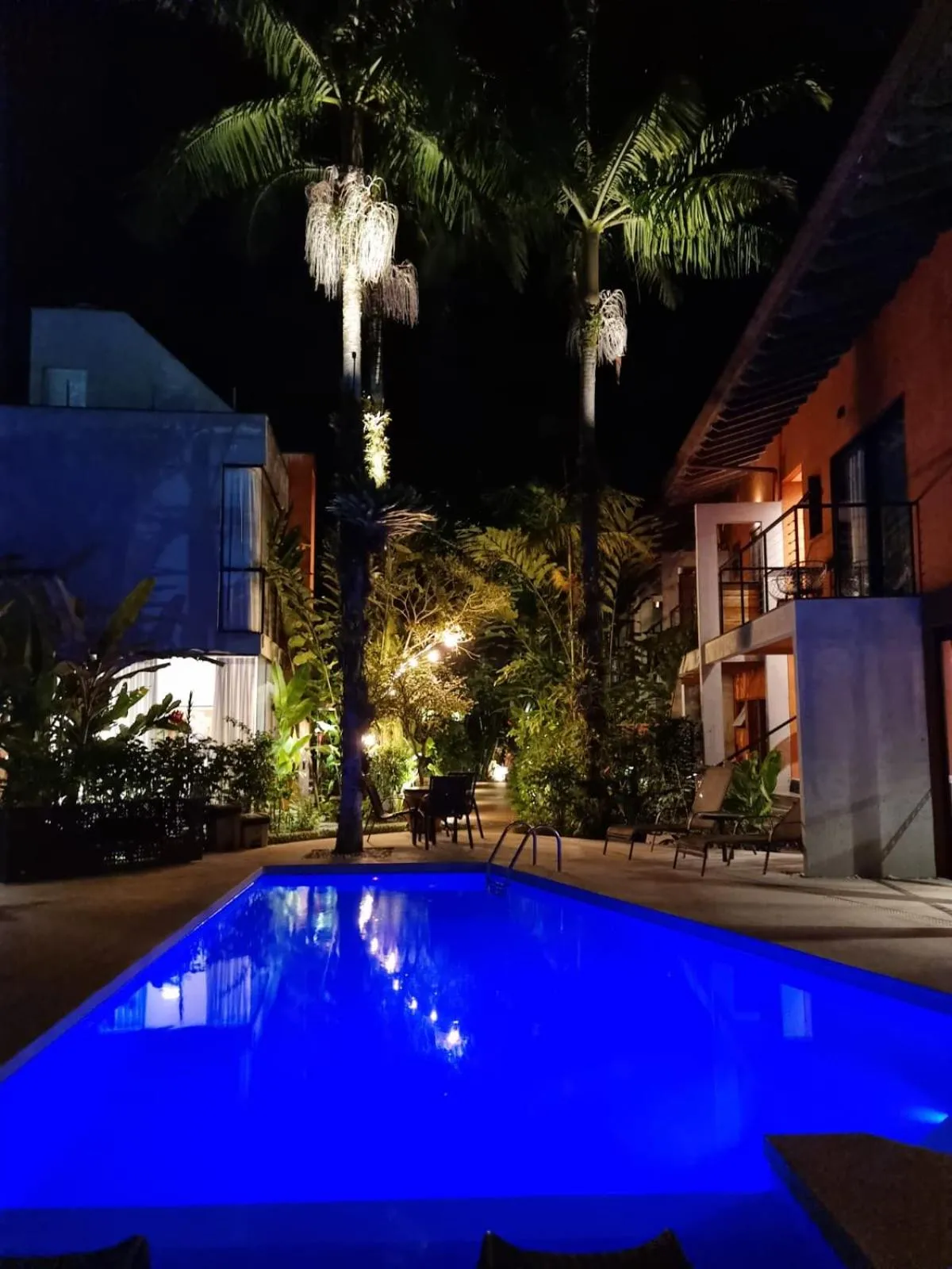 Pool view in Pousada Armação de Camburi
