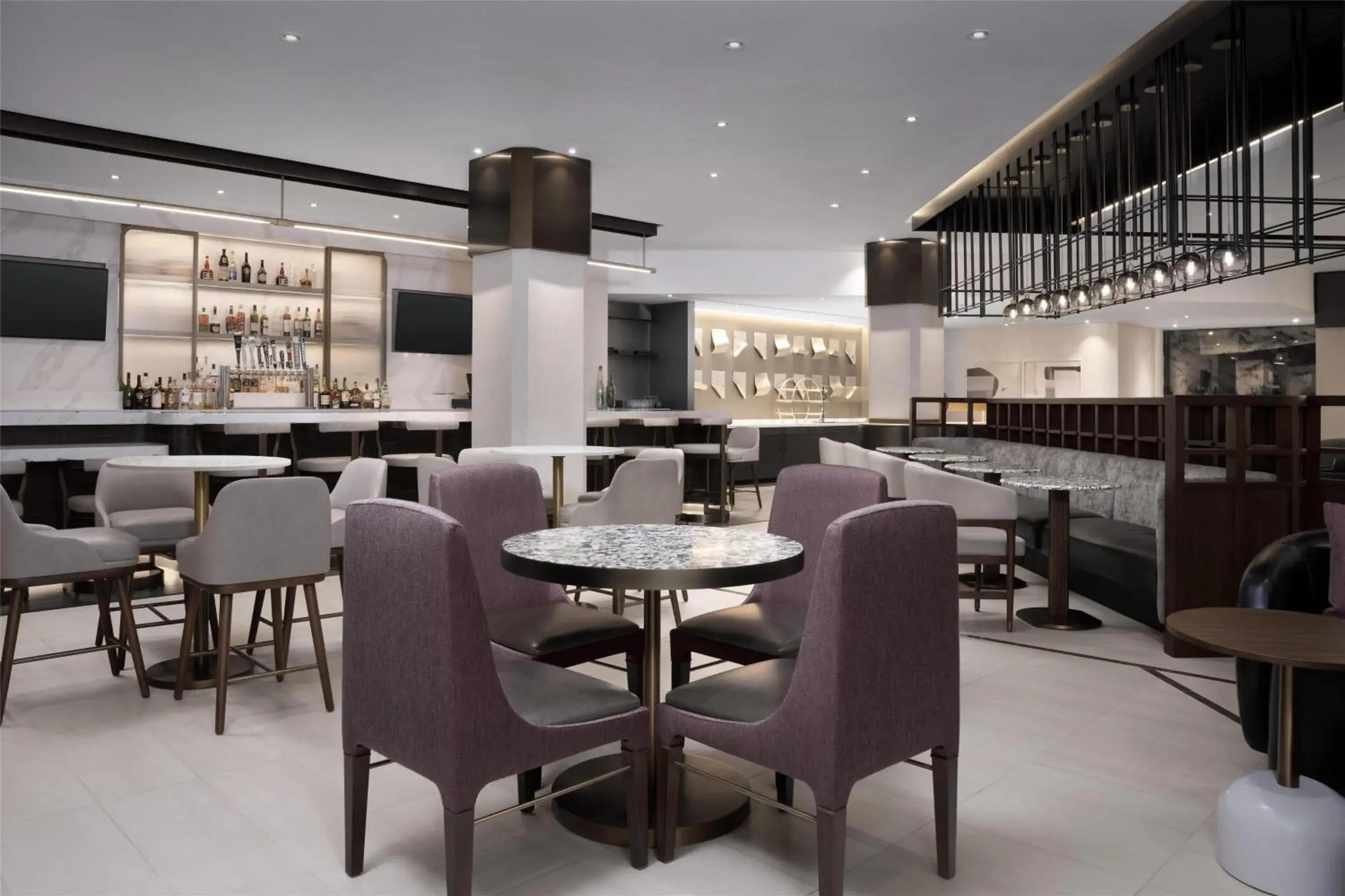 Lounge or bar in Hilton Arlington National Landing Lounge or bar in Hilton Arlington National Landing