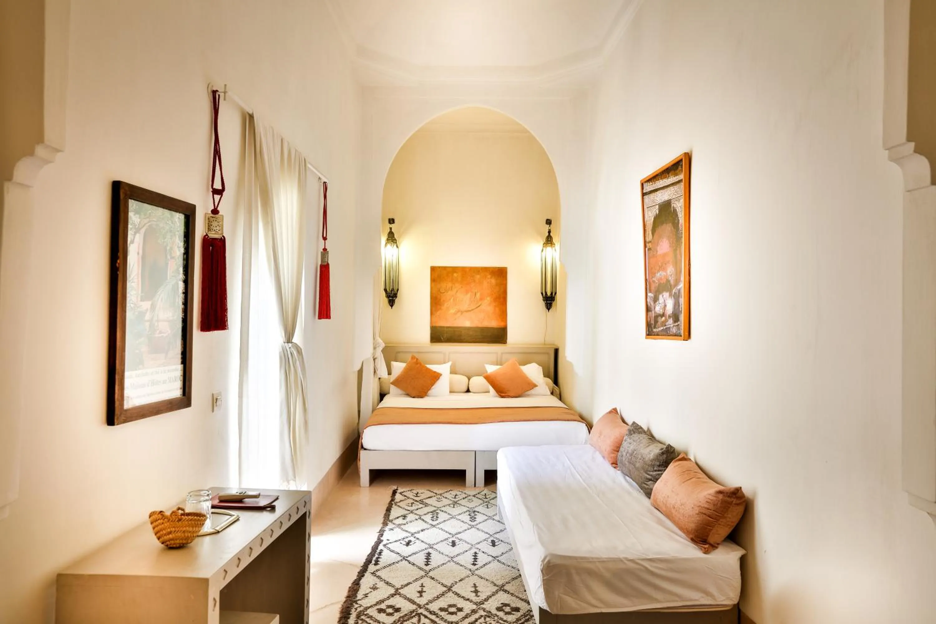 Bedroom, Bed in Hotel & Spa Riad Al Jazira