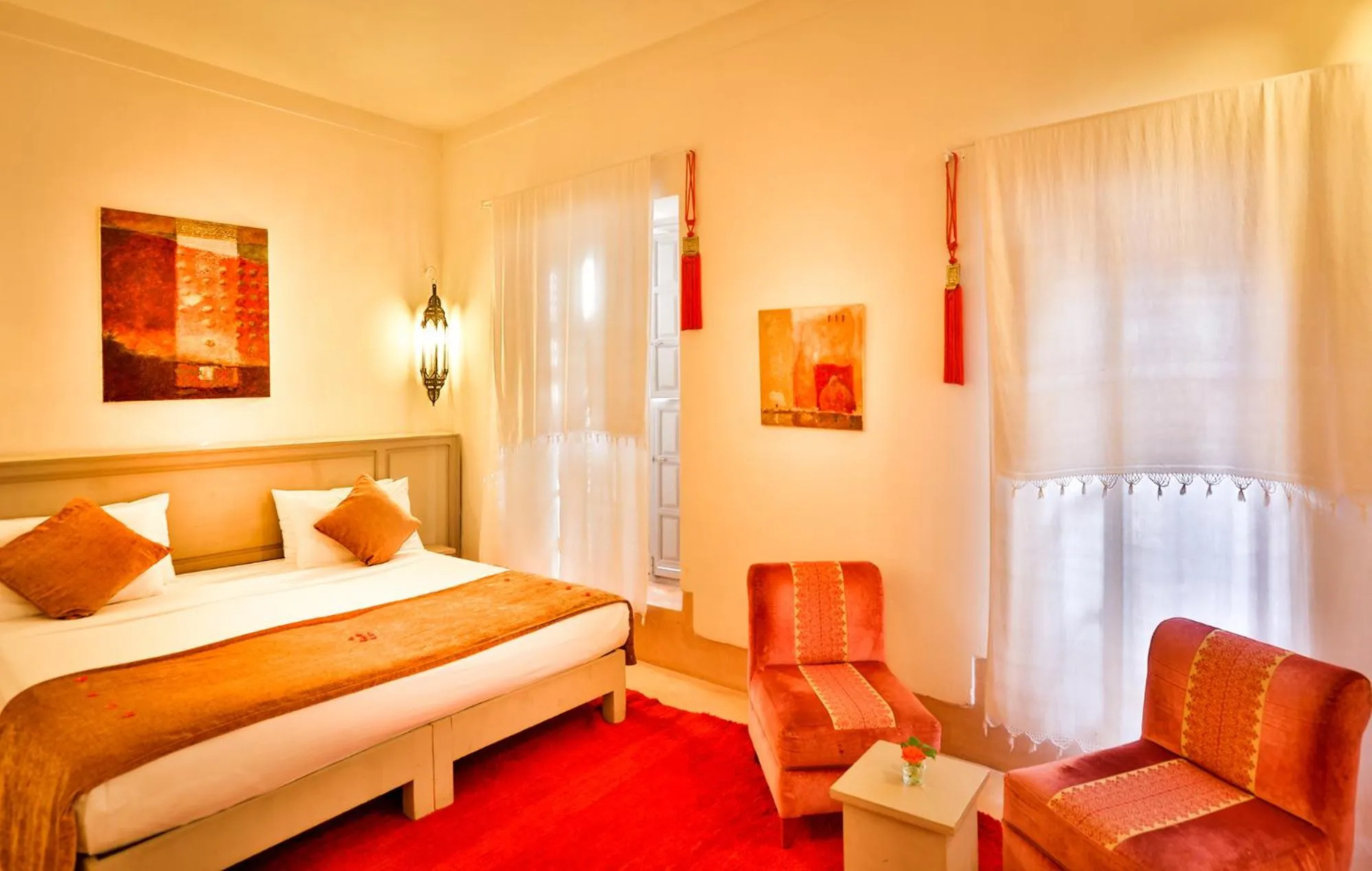 Bedroom, Bed in Hotel & Spa Riad Al Jazira