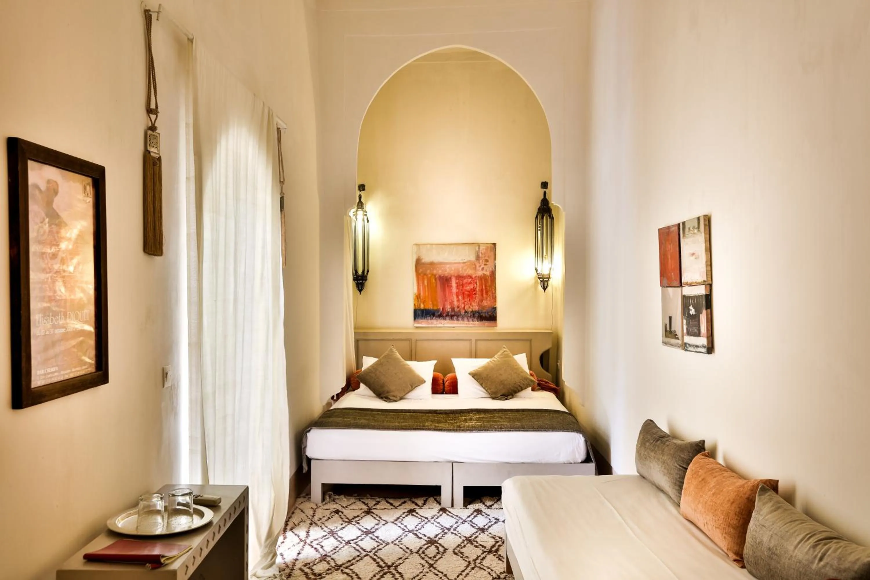 Bedroom, Bed in Hotel & Spa Riad Al Jazira