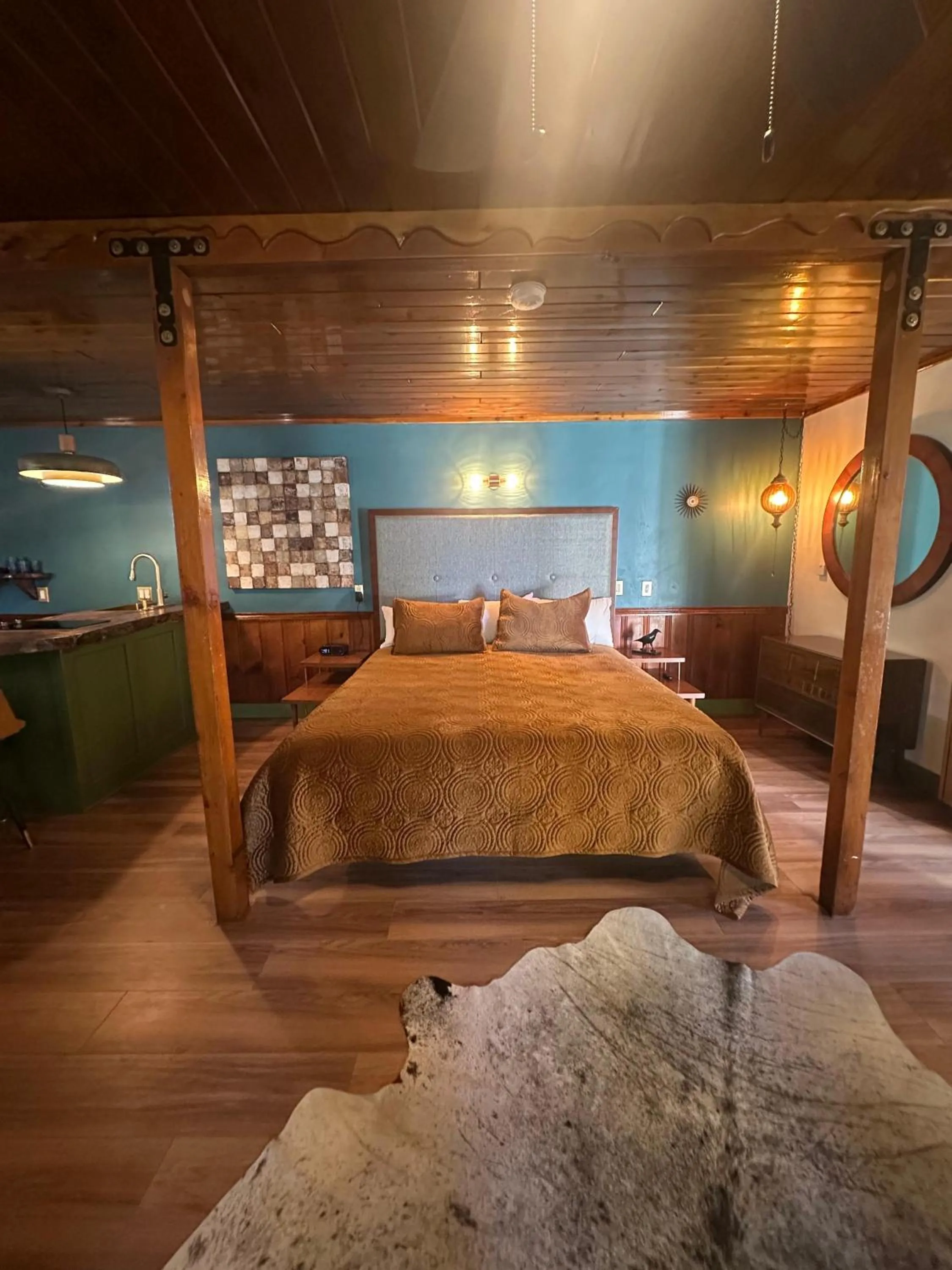 Bed in Black Forest Lodge