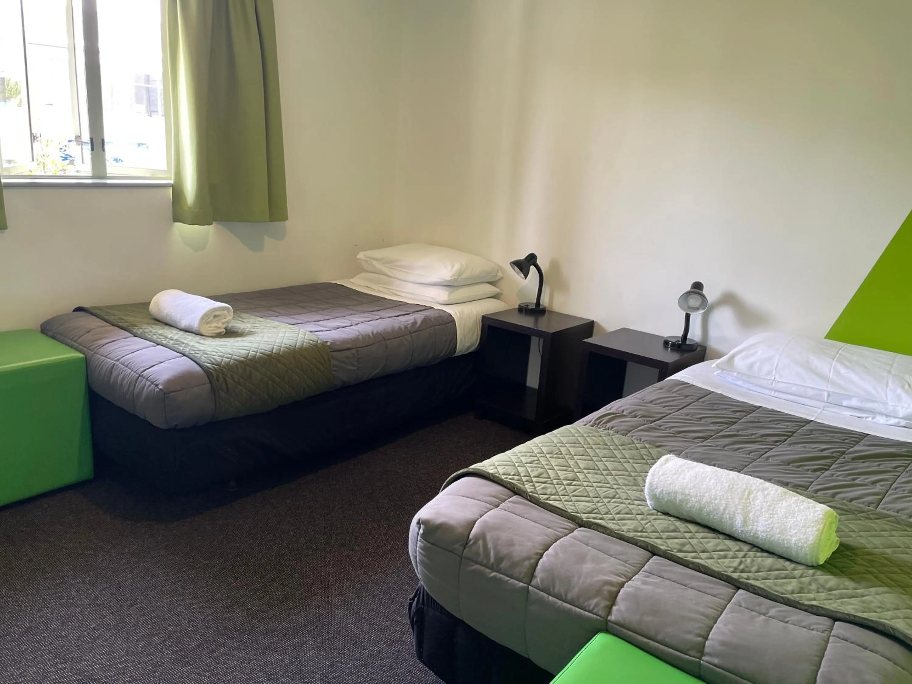 Photo of the whole room, Bed in YHA Nelson
