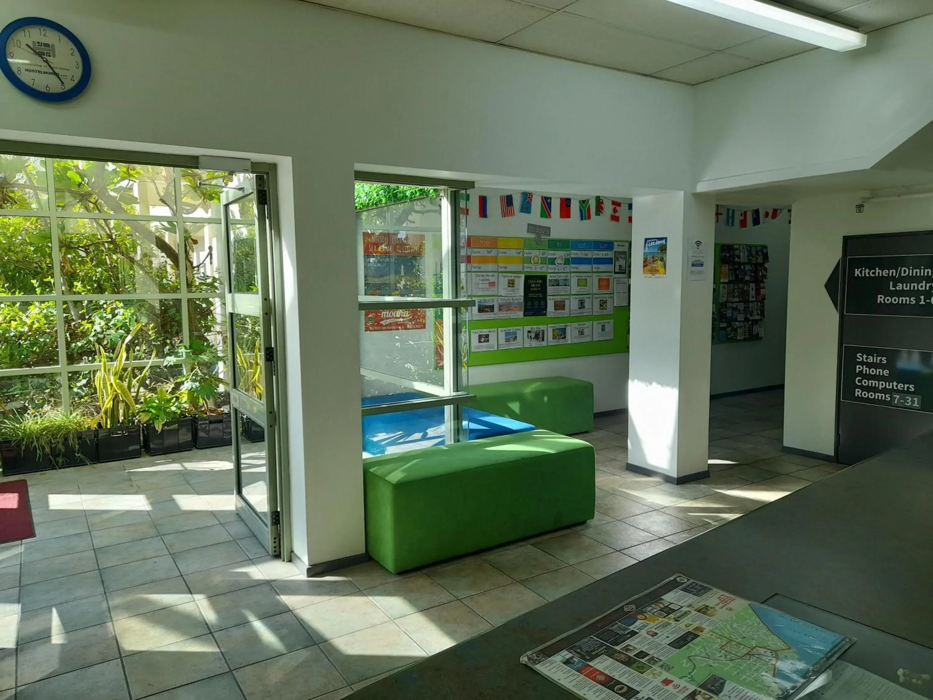 Lobby or reception in YHA Nelson Lobby or reception in YHA Nelson
