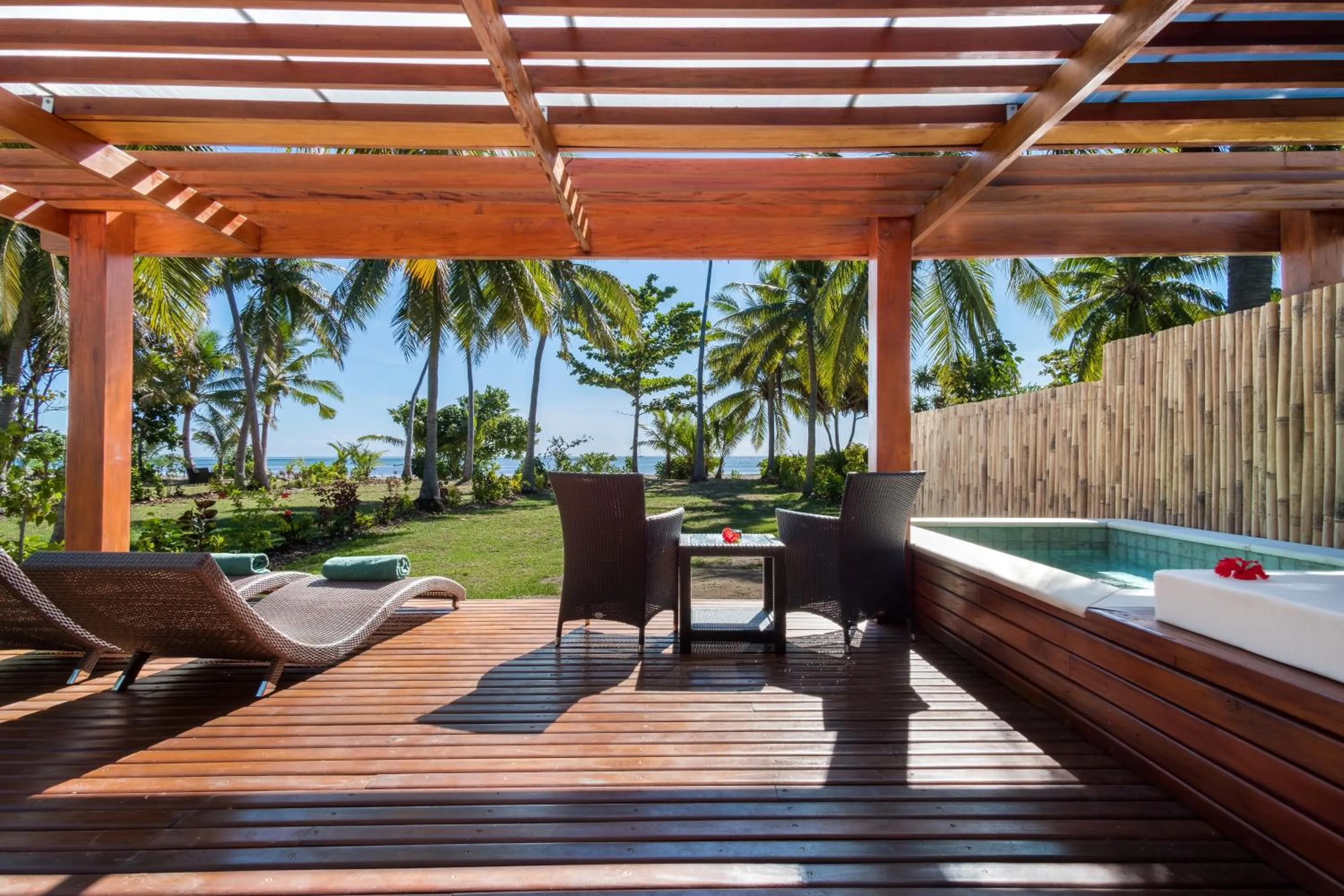 Seating area in Lomani Island Resort & Spa