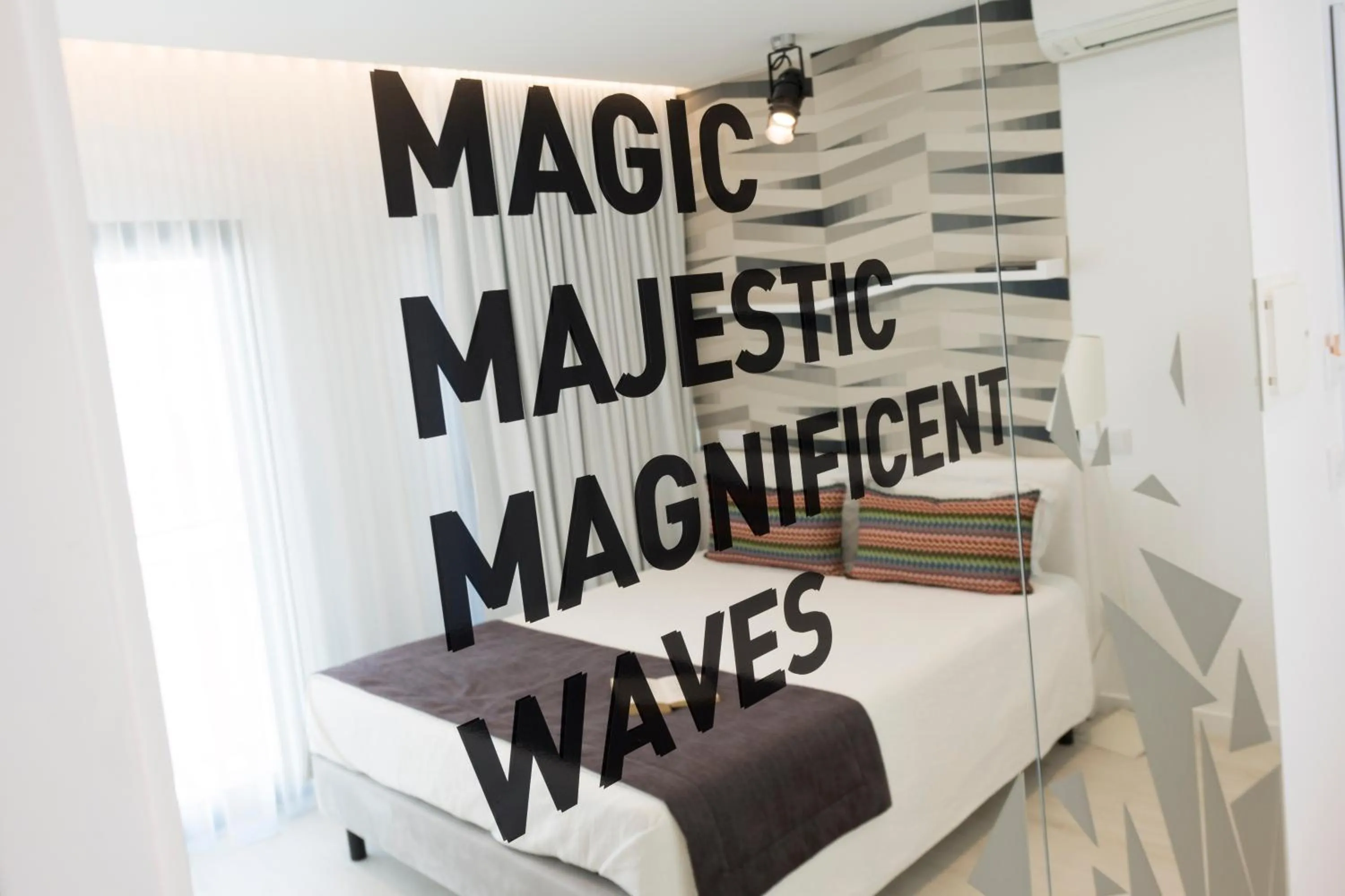 Decorative detail, Bed in Hotel Magic