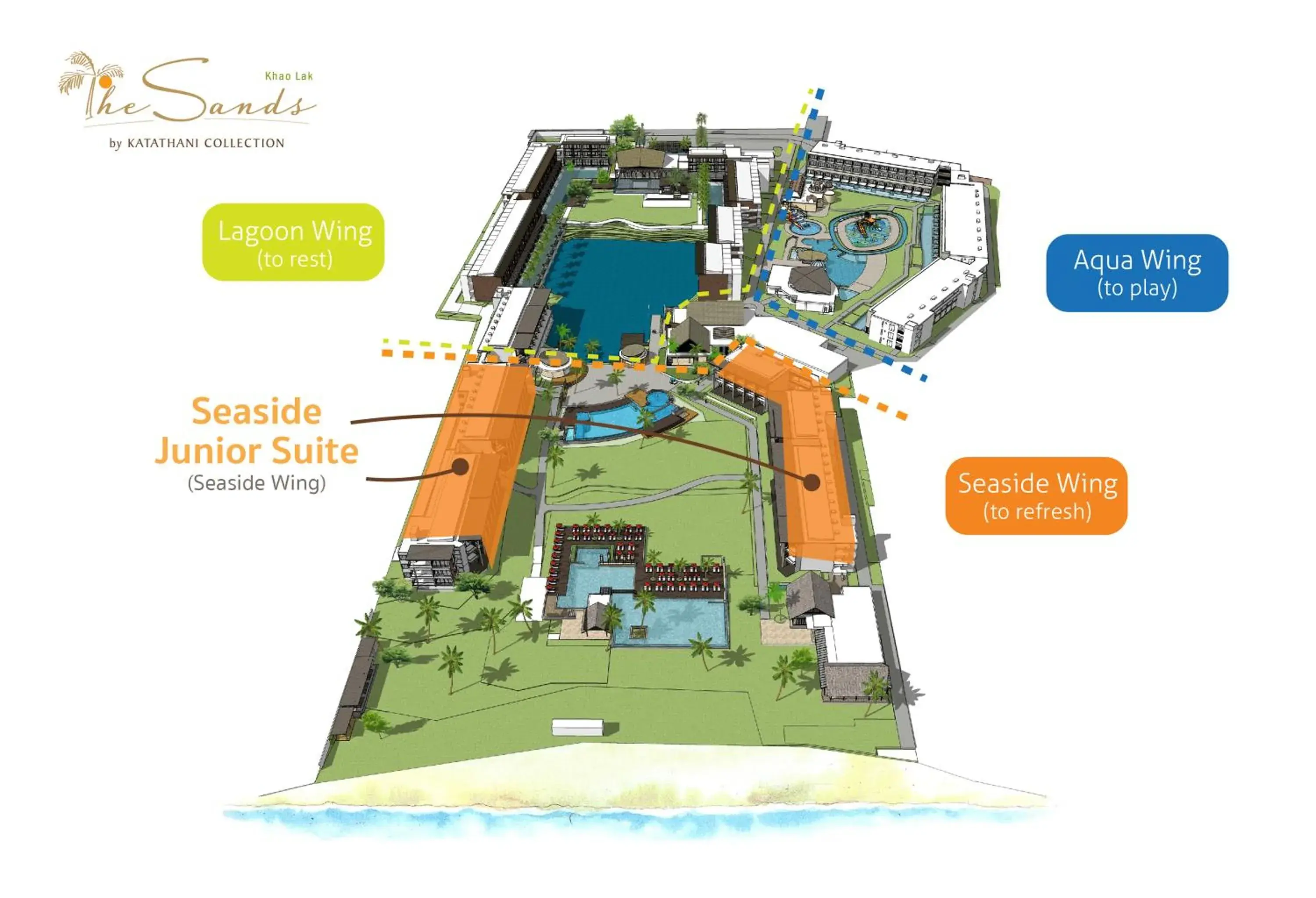 Property building in The Sands Khao Lak by Katathani - SHA Extra Plus Property building in The Sands Khao Lak by Katathani - SHA Extra Plus