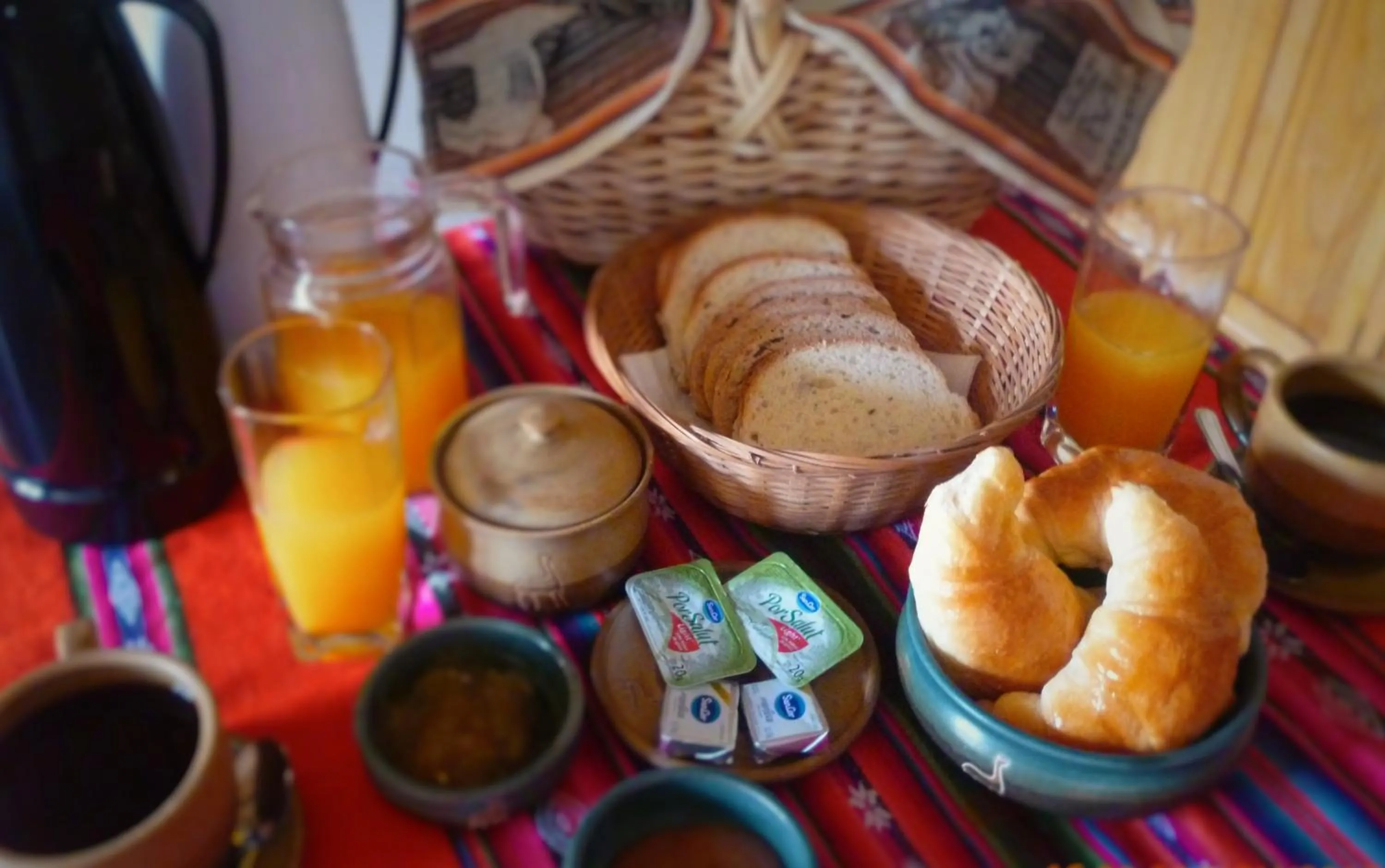 Continental breakfast in Casatilcara Cabañas