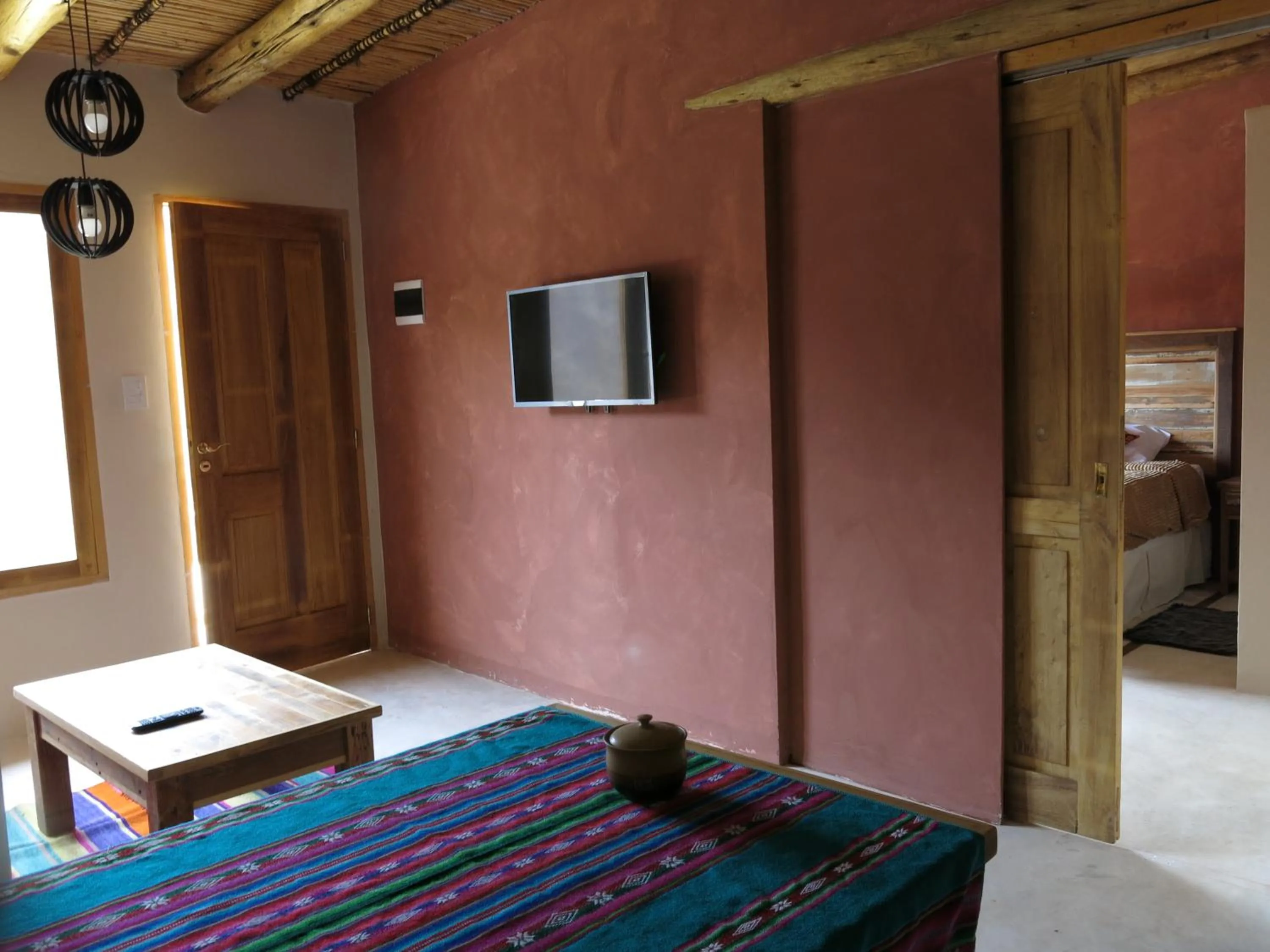 Living room, Bed in Casatilcara Cabañas