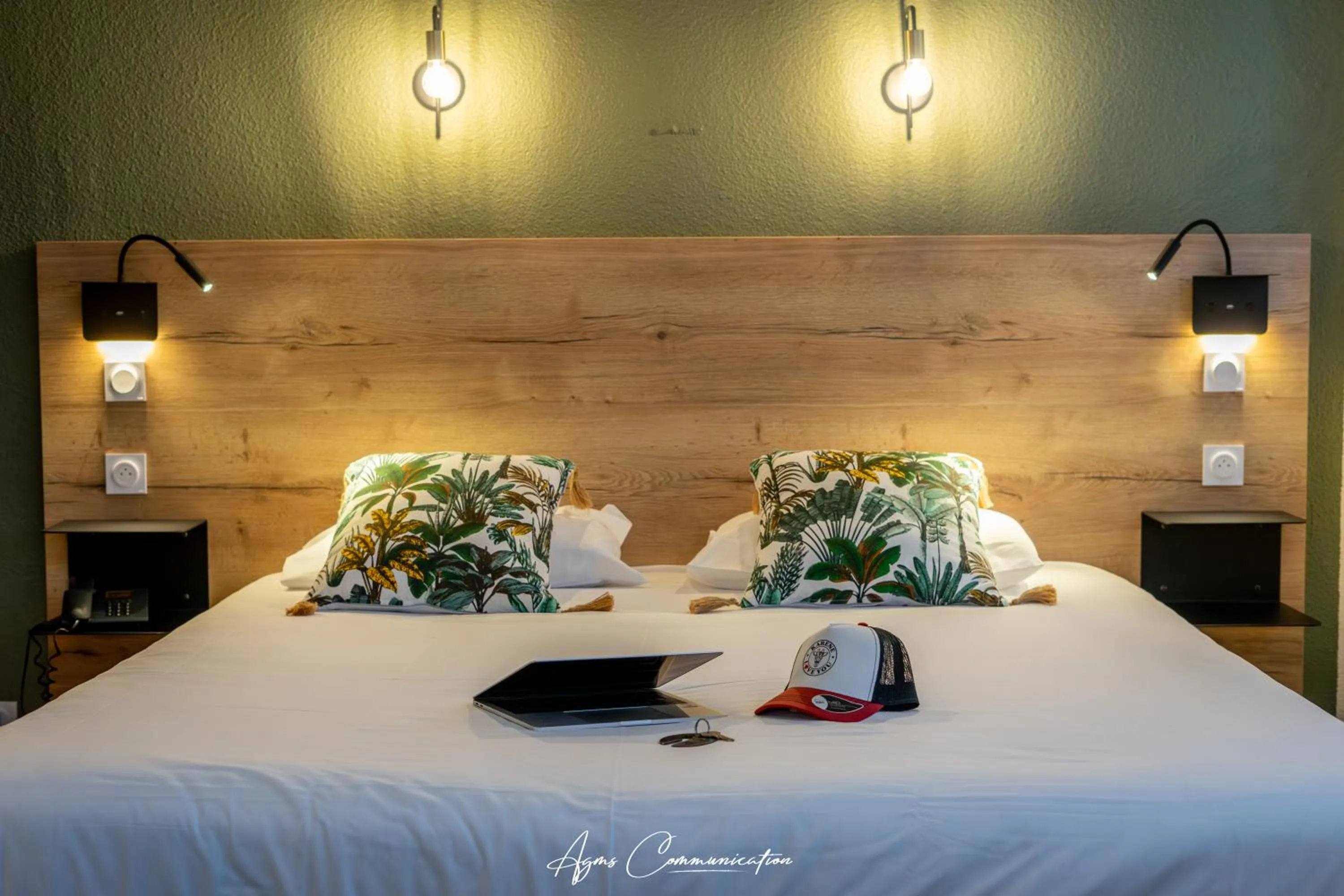 Bed in Hôtel Karène