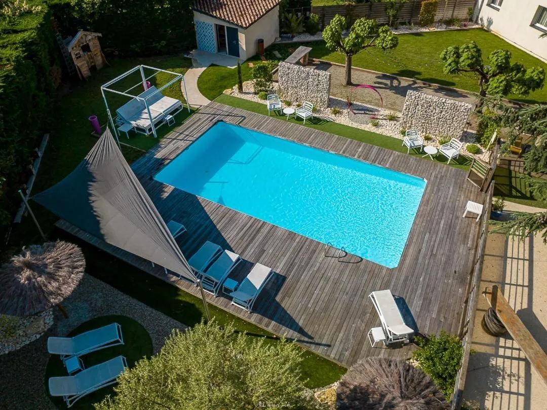 Garden in Hôtel Karène