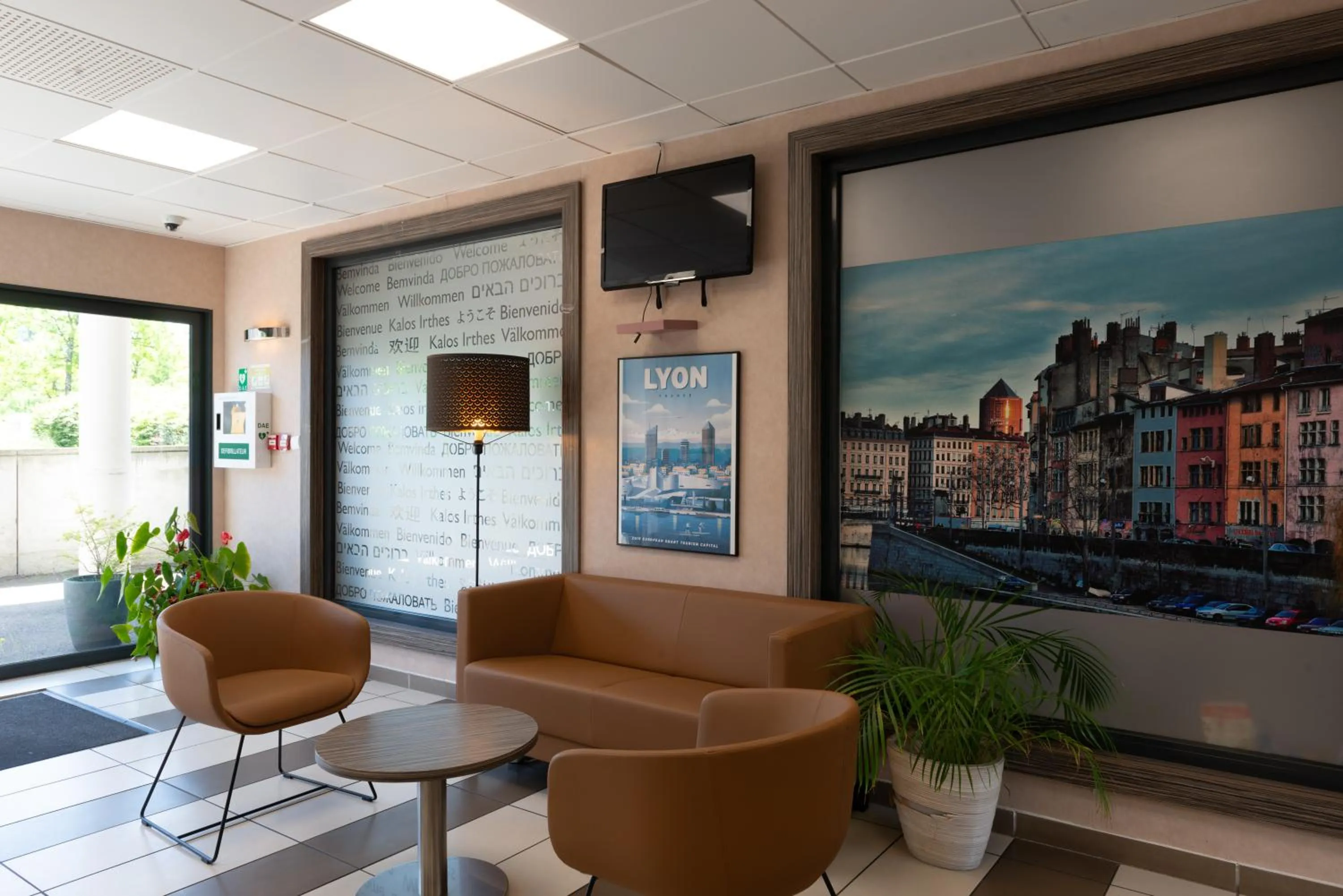 Lobby or reception in EastLodge Lyon Est Eurexpo