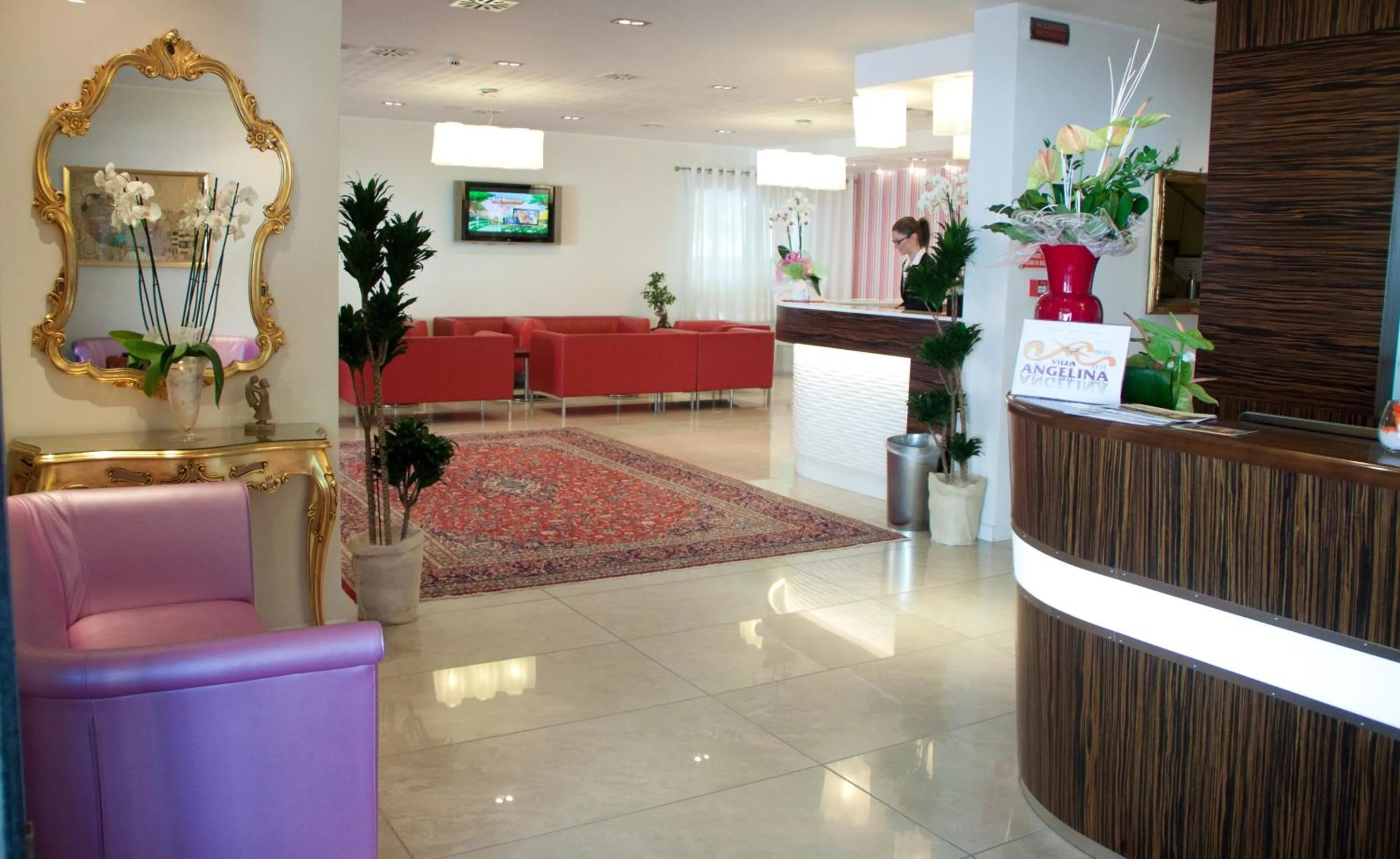 Lobby or reception in Hotel Villa Angelina