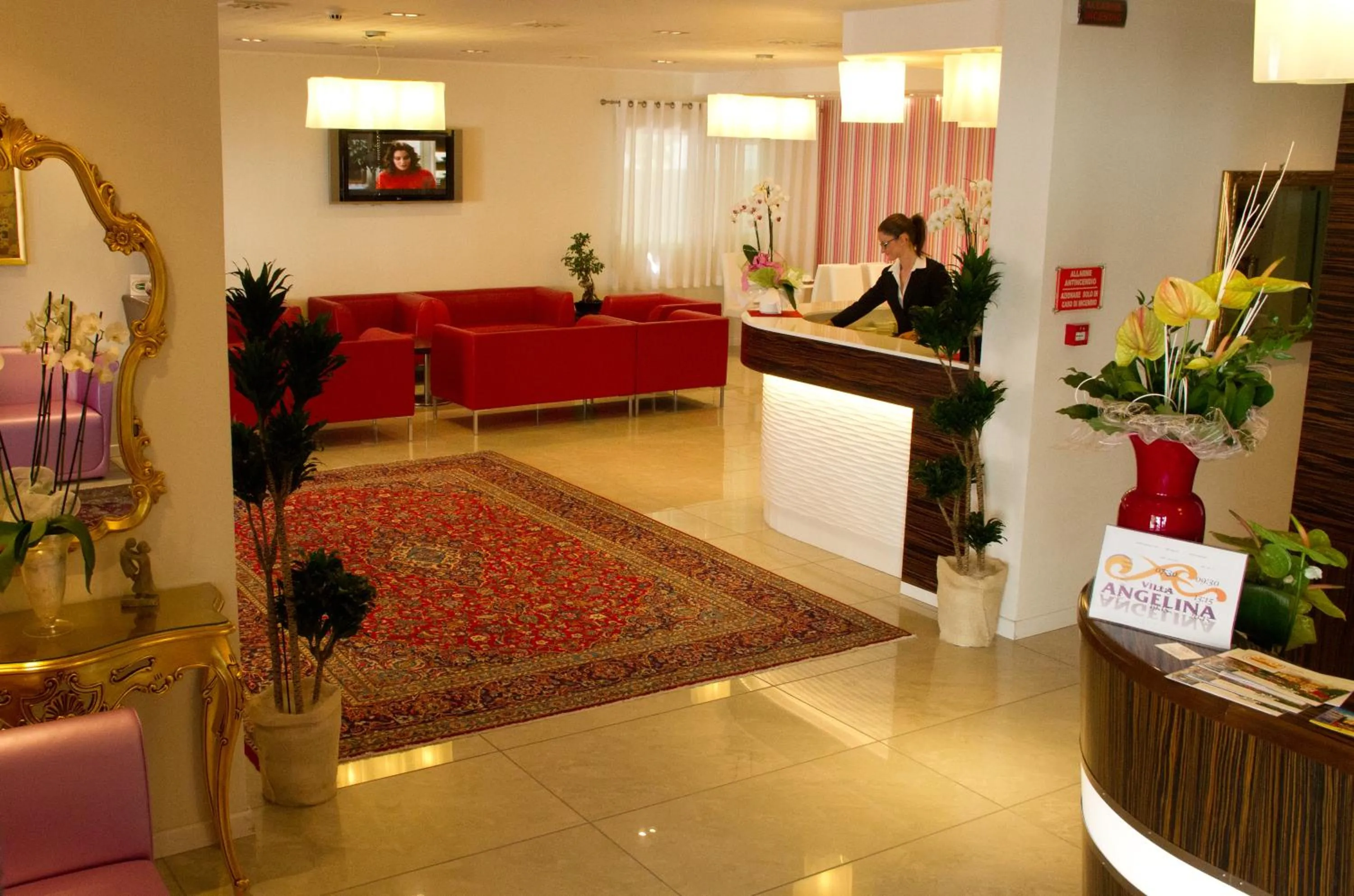 Lobby or reception in Hotel Villa Angelina