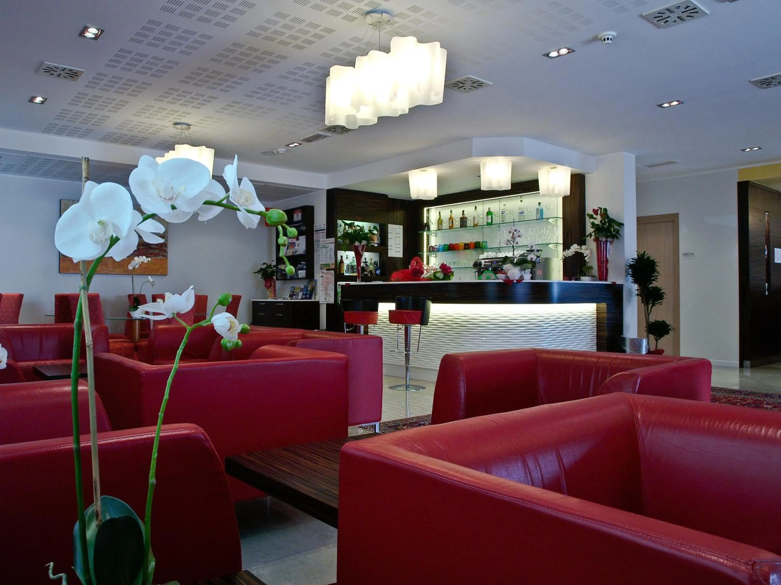 Communal lounge/ TV room in Hotel Villa Angelina