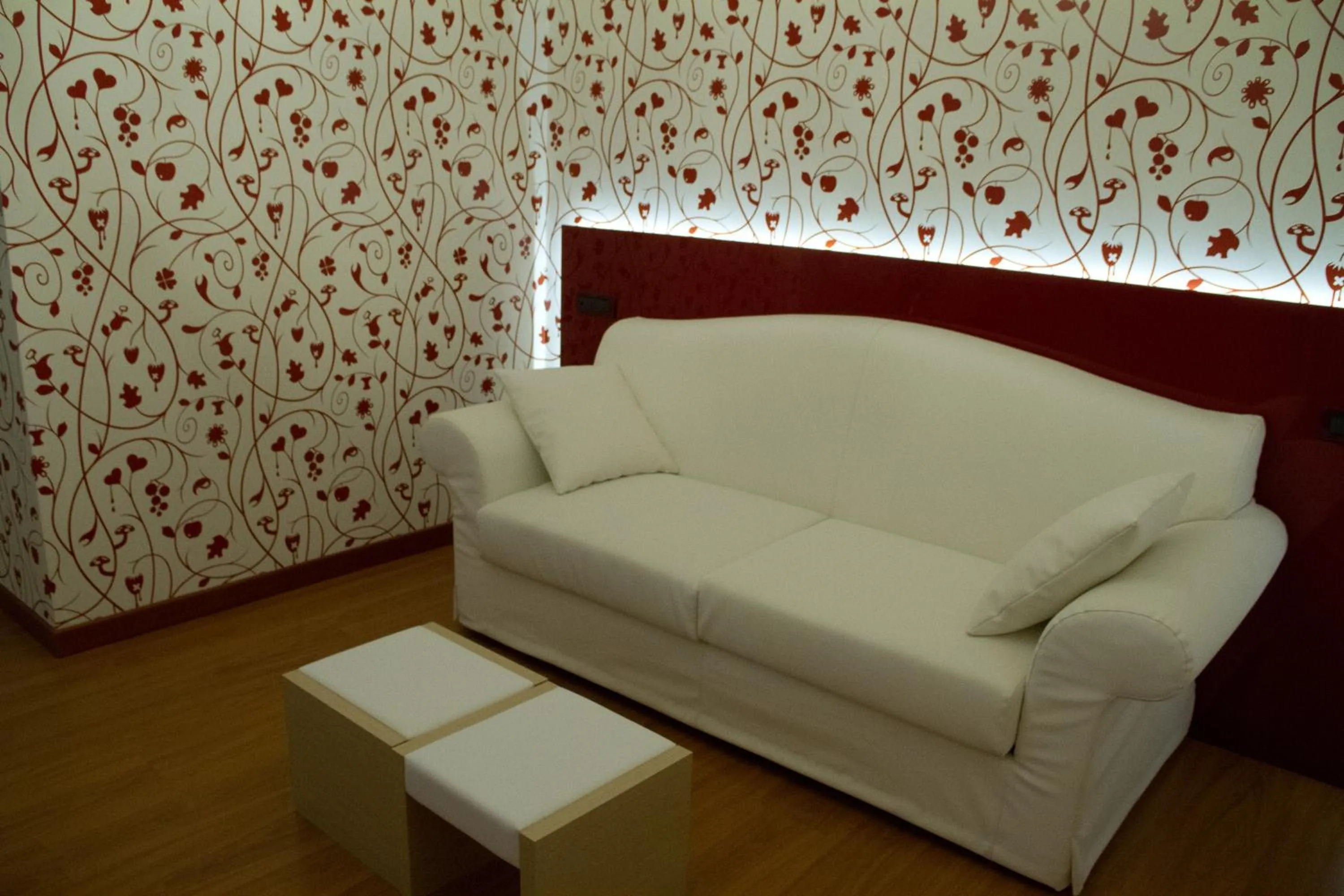 Seating area in Hotel Villa Angelina