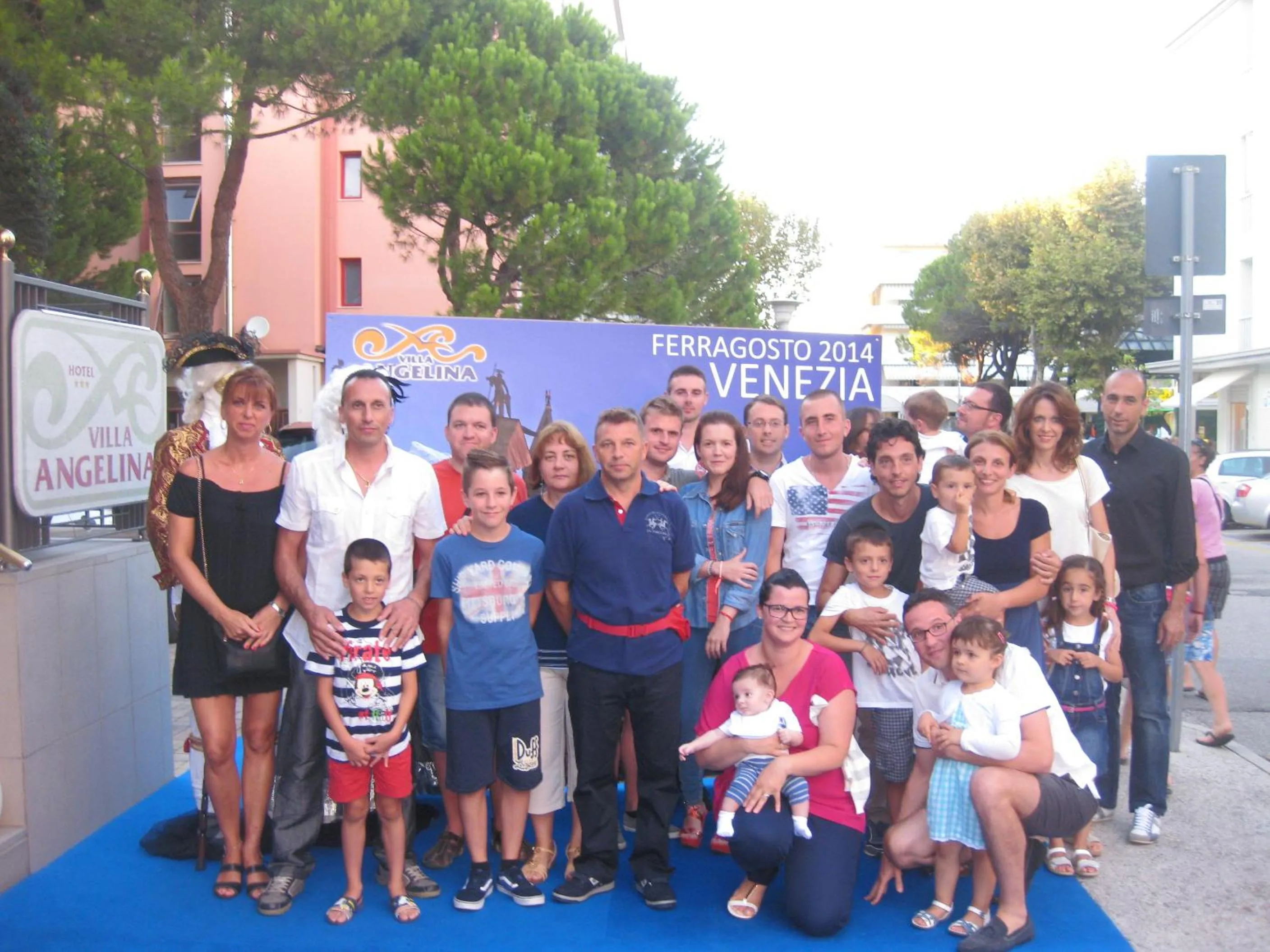 group of guests in Hotel Villa Angelina