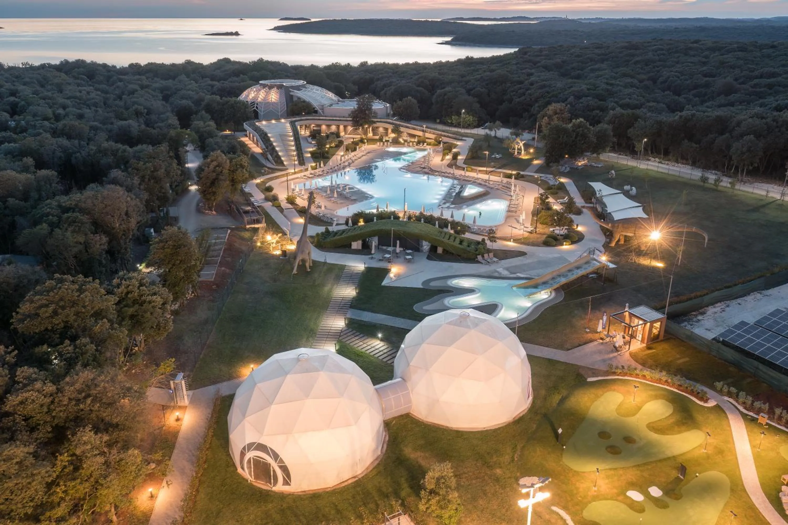 Bird's eye view in Camping Homes Mon Perin