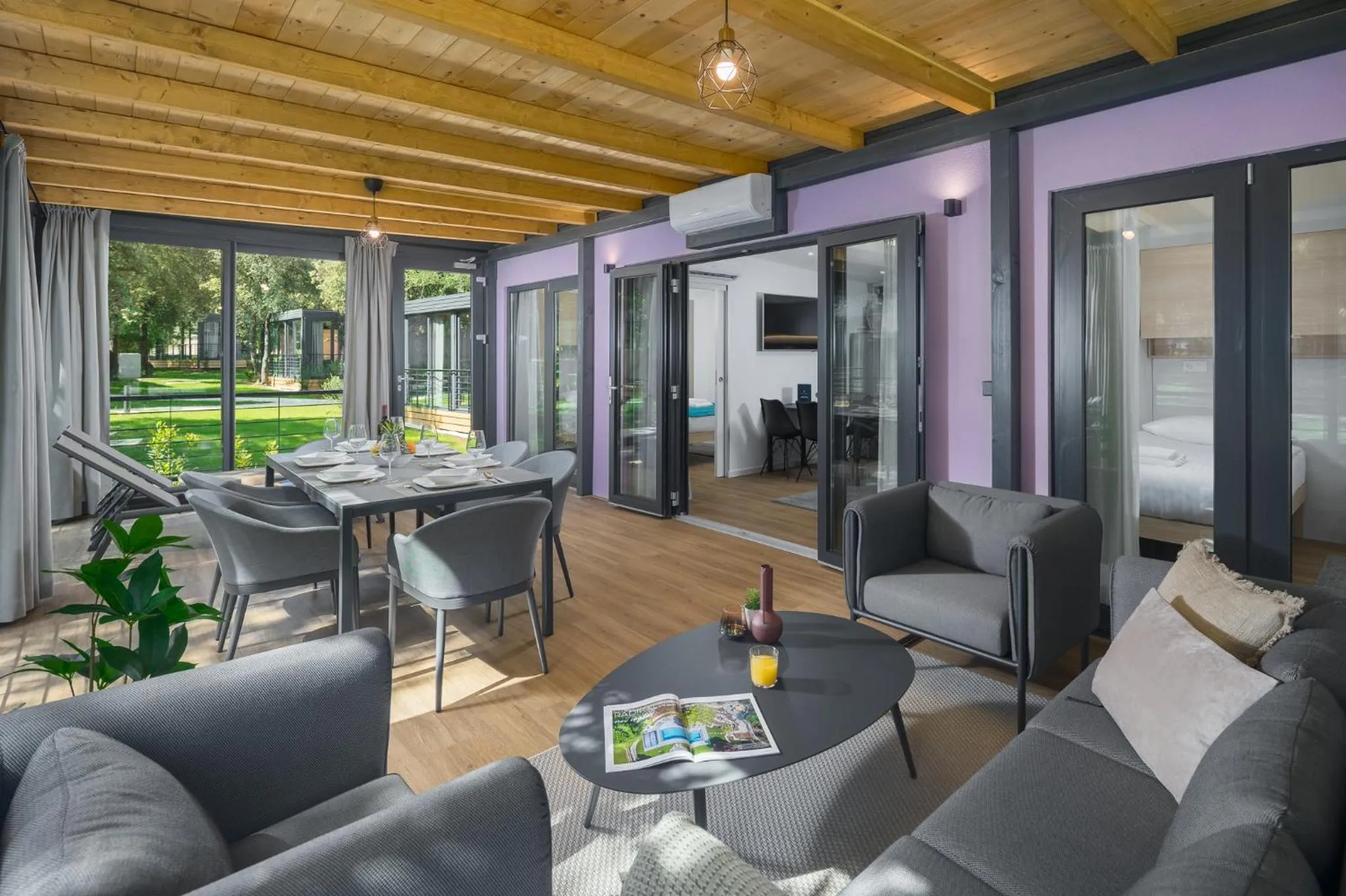 TV and multimedia in Camping Homes Mon Perin