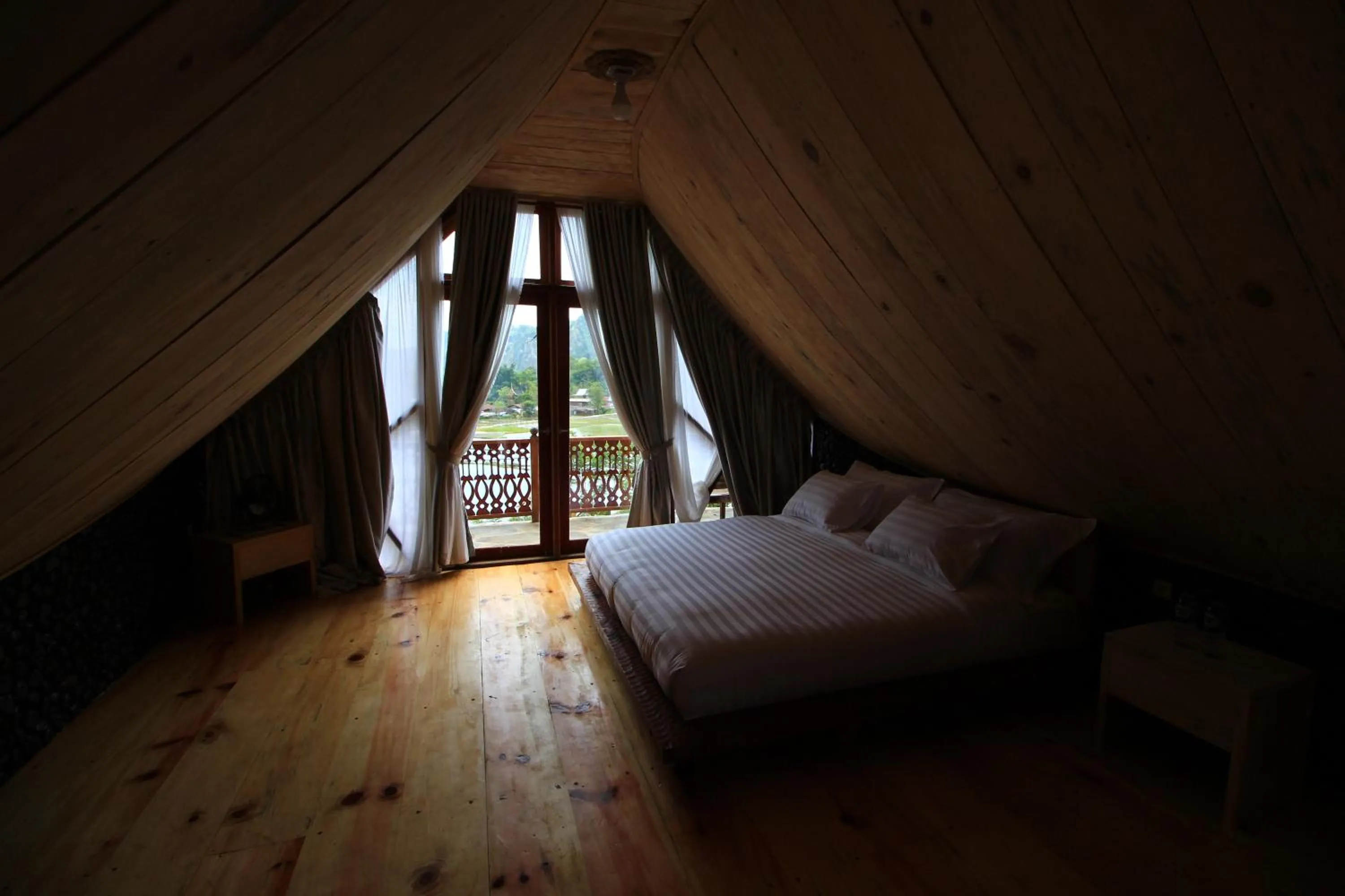 Bed in Padi Ecolodge